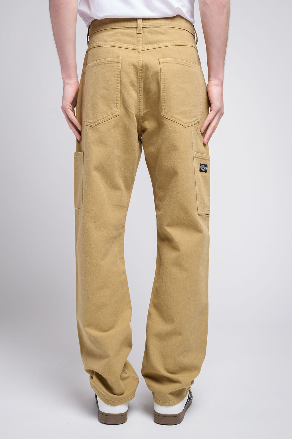 Teddy Smith Carpenter Canva pantalon droit beige coton