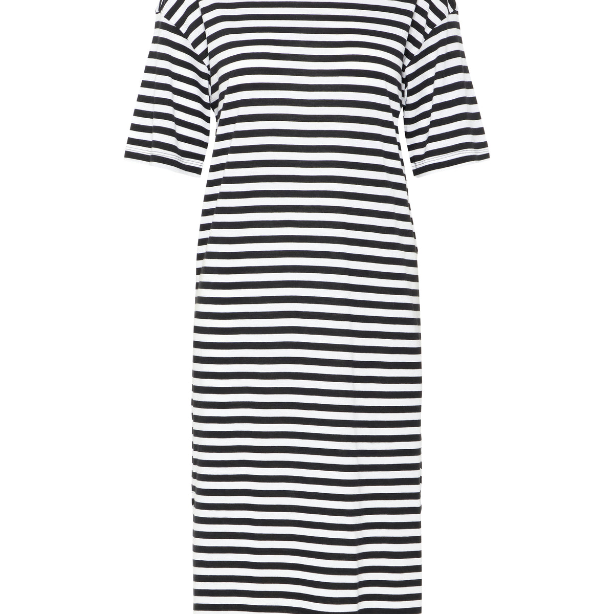 Noisy May robe midi manches courtes coton fentes
