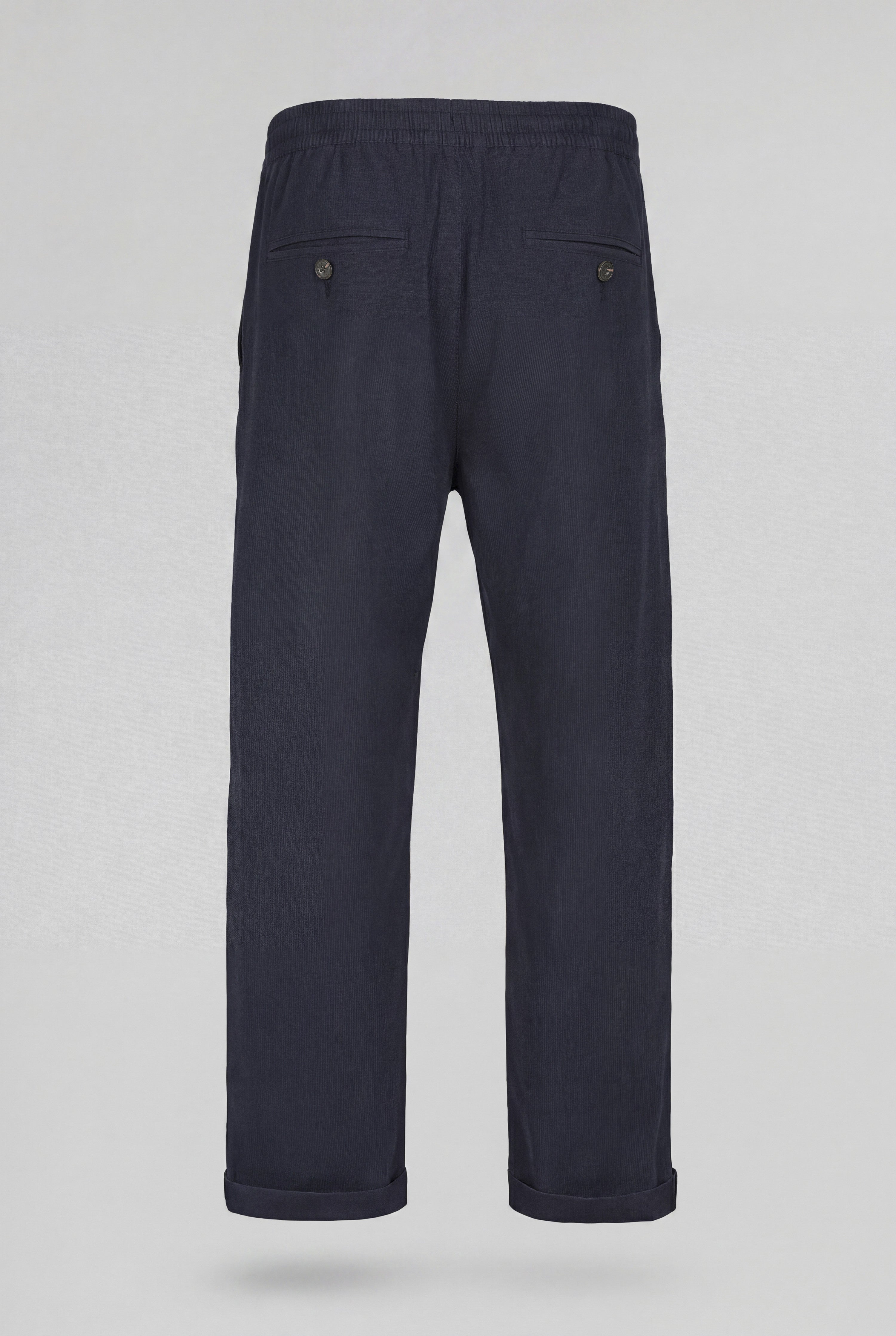 Teddy Smith Pywan 17 pantalon slim bleu marine seersucker