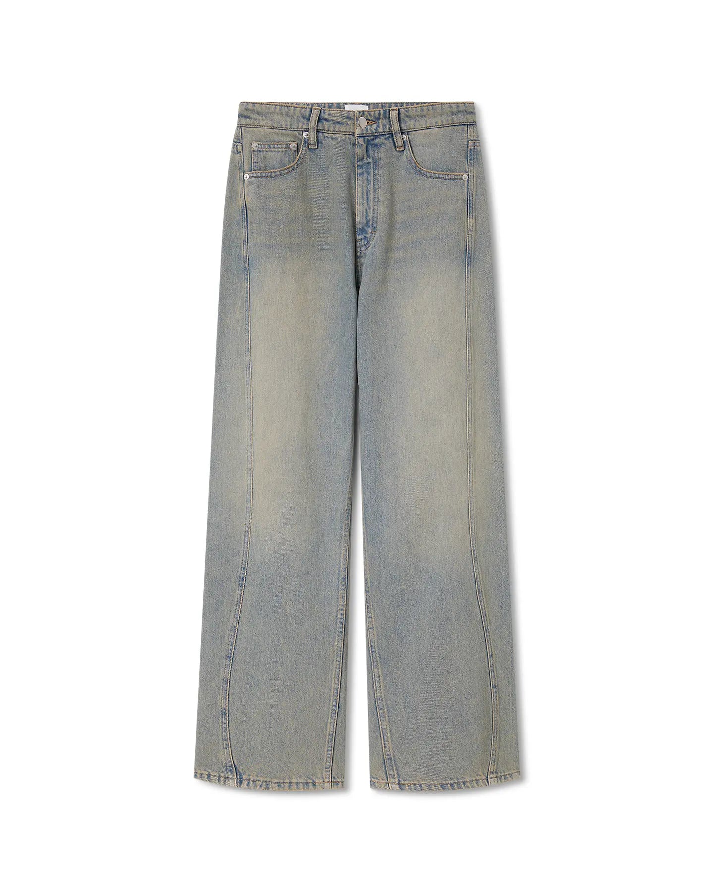Labdip Ross jean droit large acid blue coton