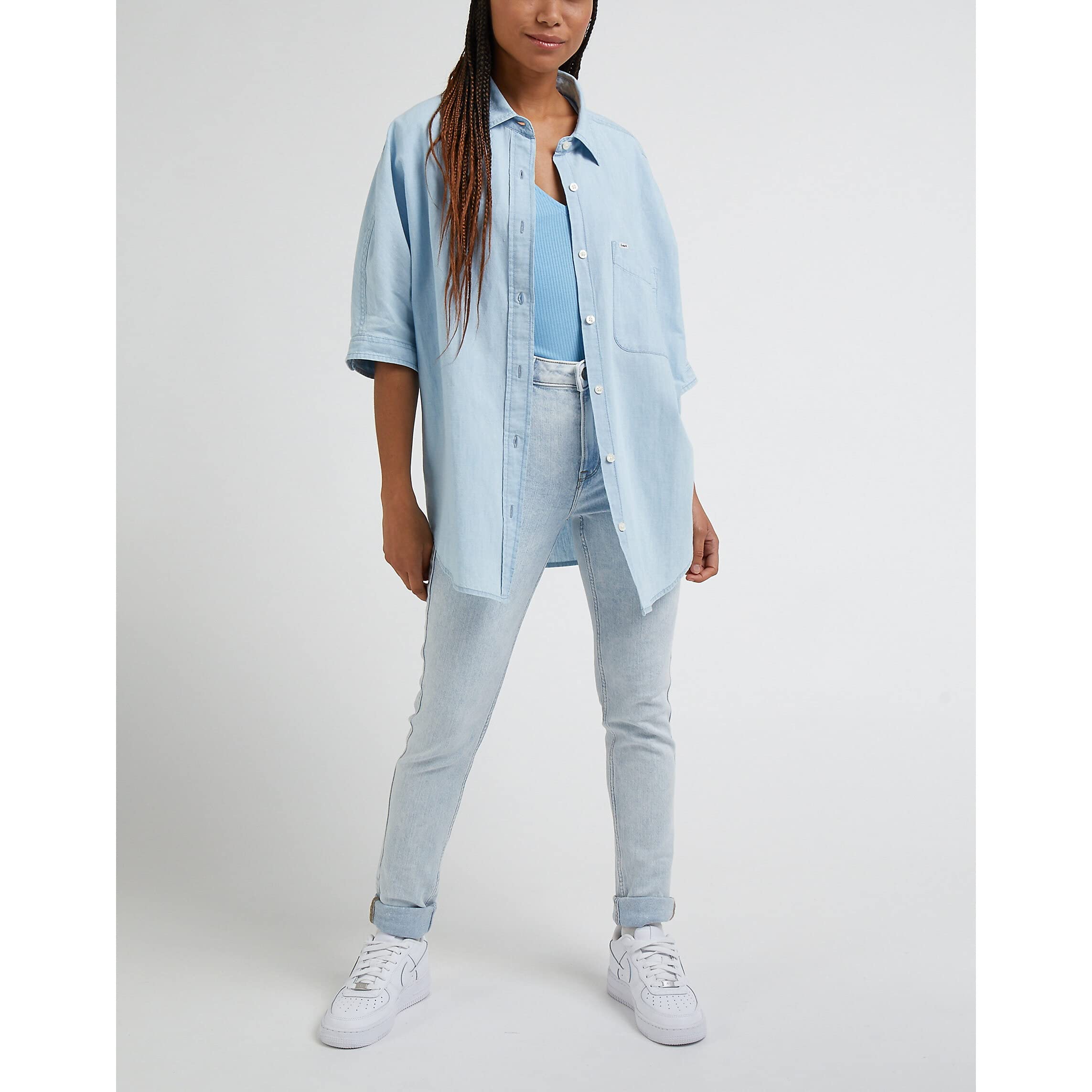 Lee T-shirt poche femme foam coupe ample coton