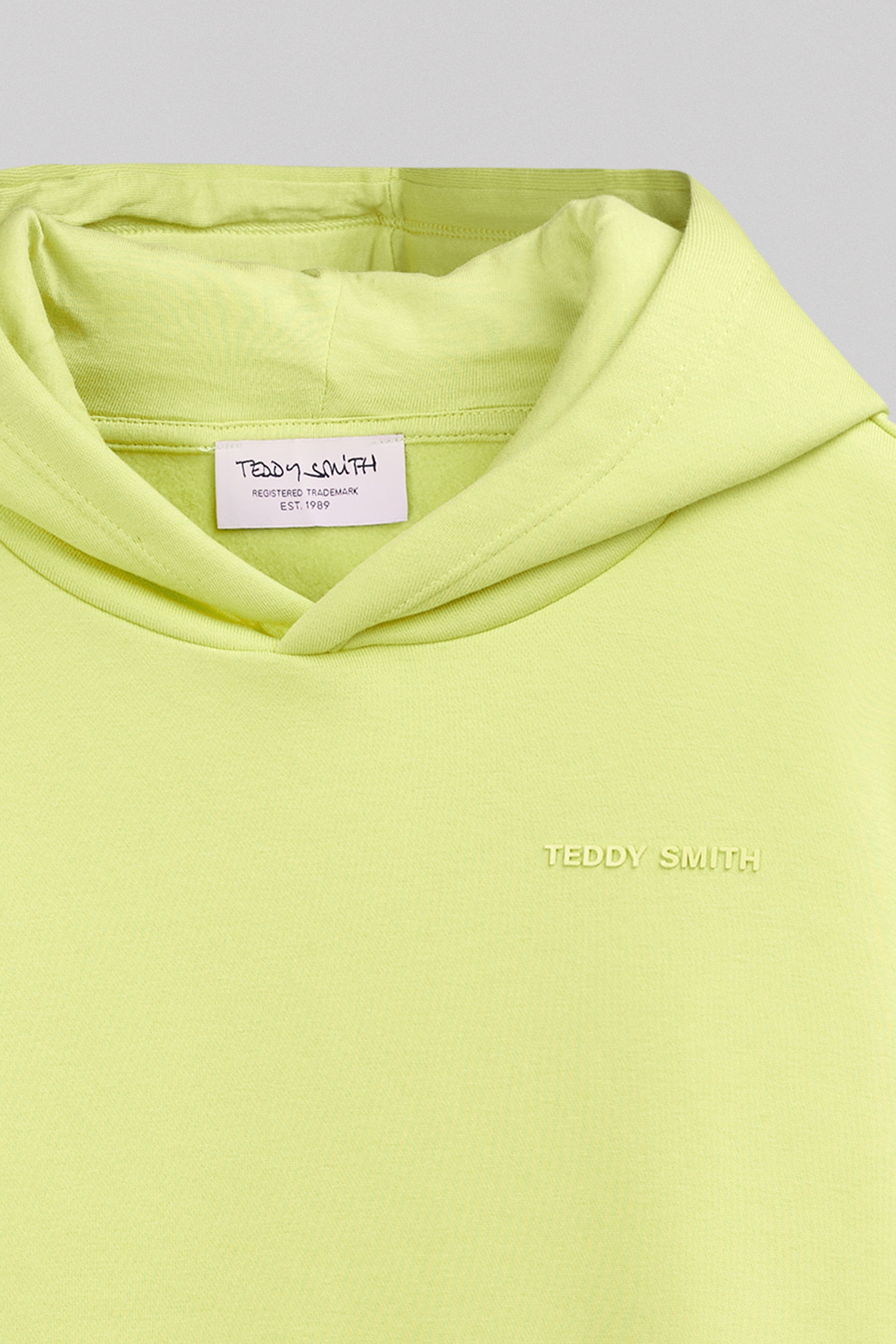 Teddy Smith S-Nark Hoody sweat garçon jaune fluo