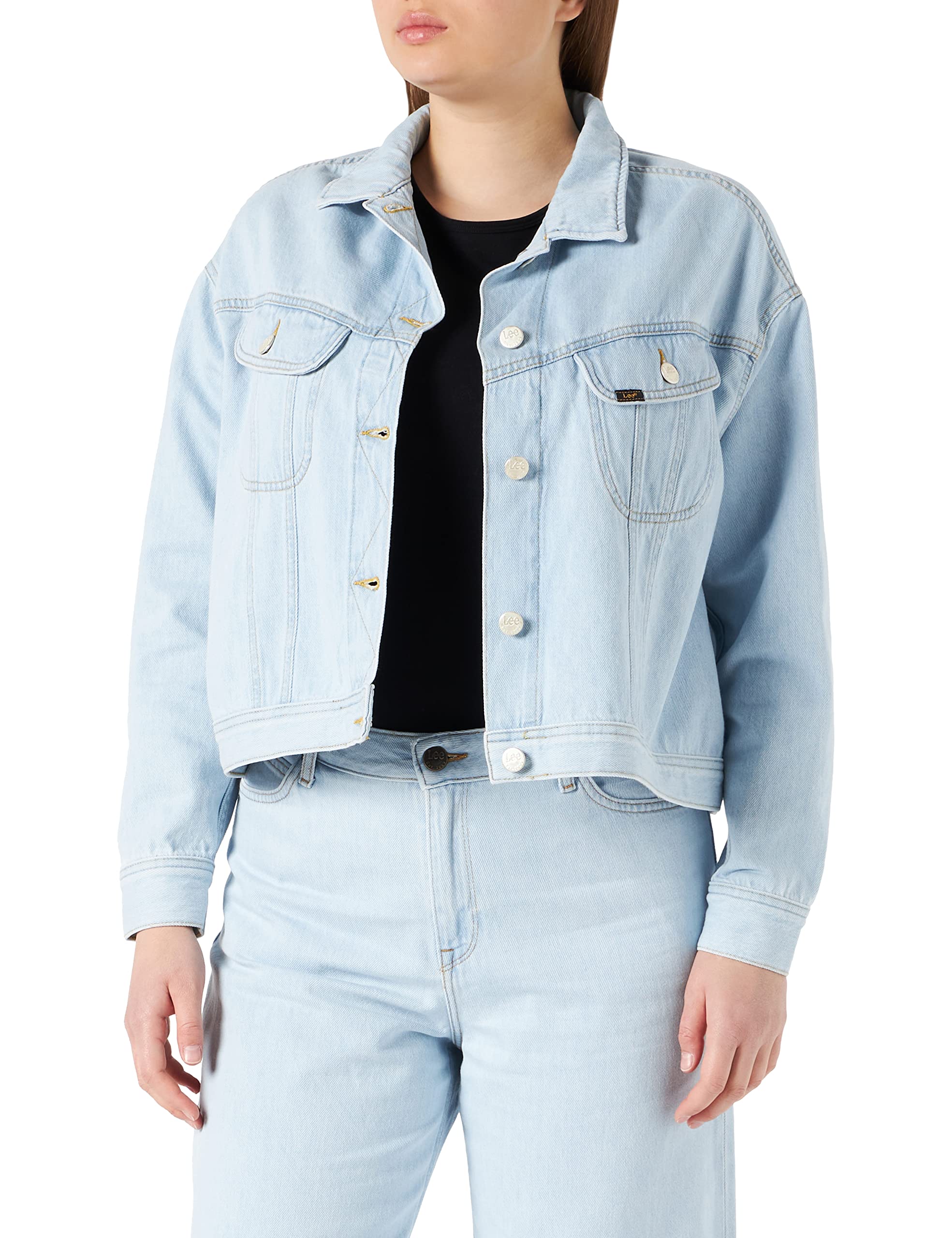 Lee Relaxed Rider veste femme Bleached Ore denim