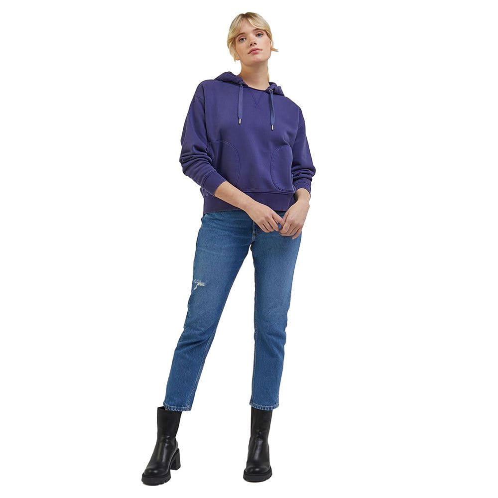 Lee Relaxed sweat capuche femme myrtille molleton