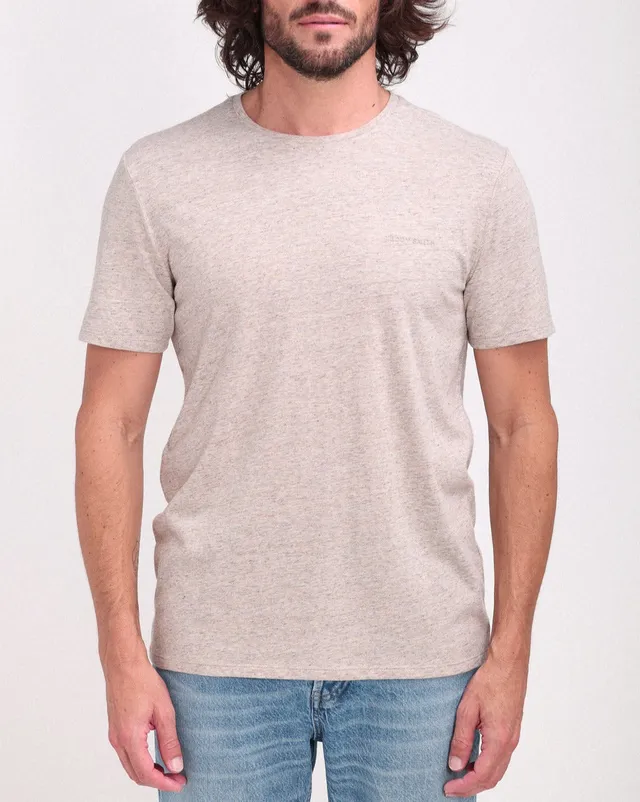 Teddy Smith T-Nark Beige Chiné t-shirt col rond homme