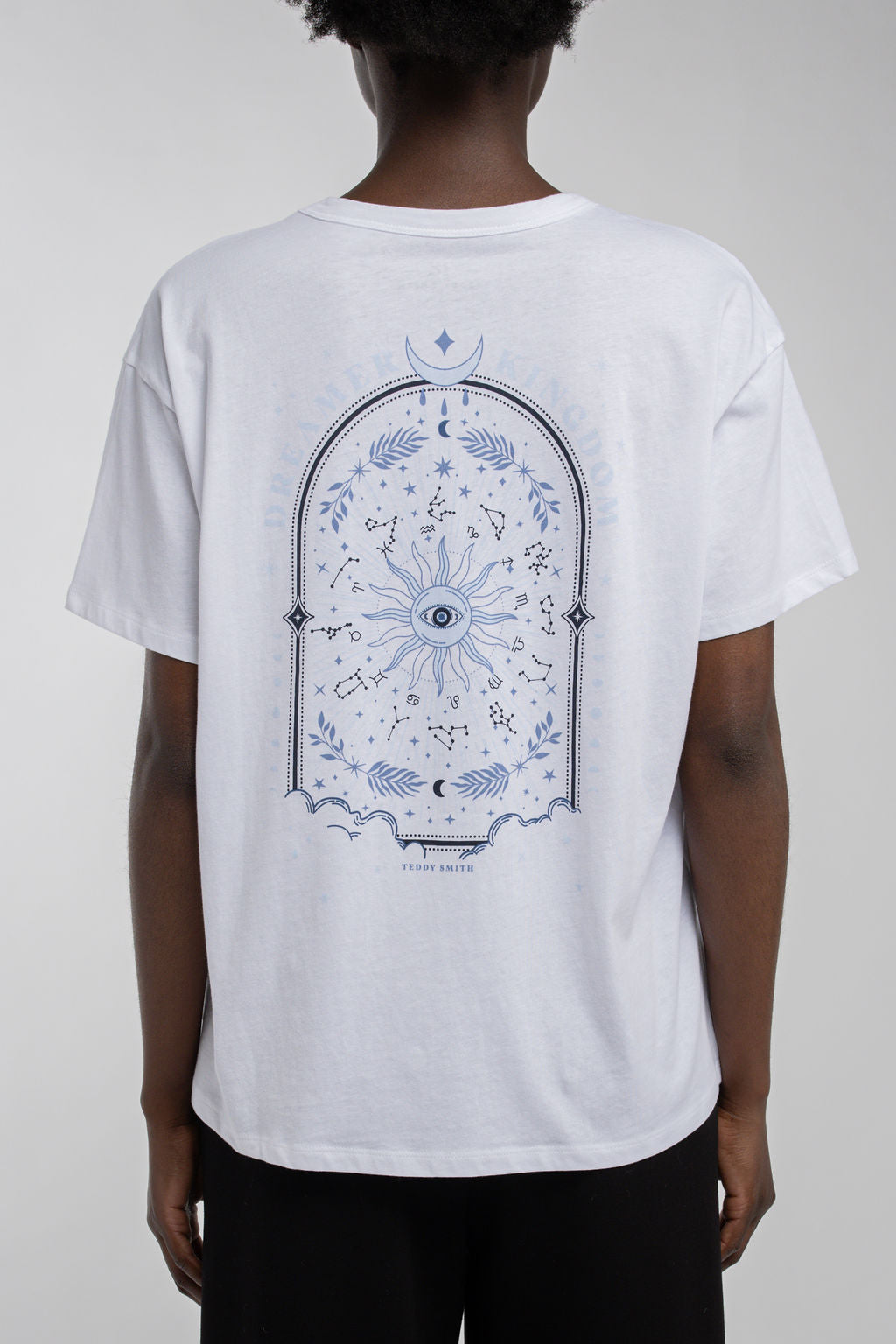 Teddy Smith T-Leyane MC t-shirt blanc oversize femme