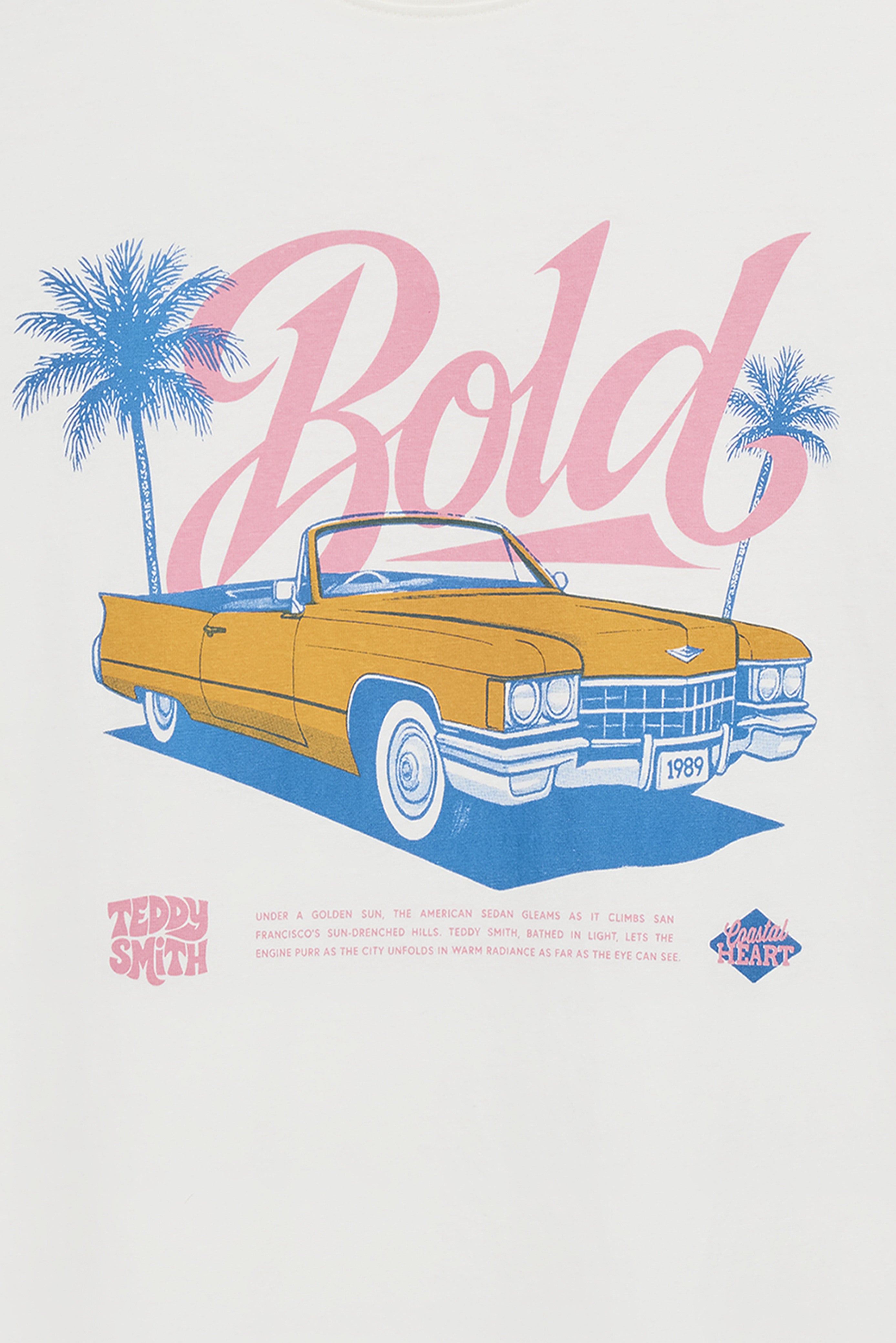 Teddy Smith T-Carser MC t-shirt middle white coton