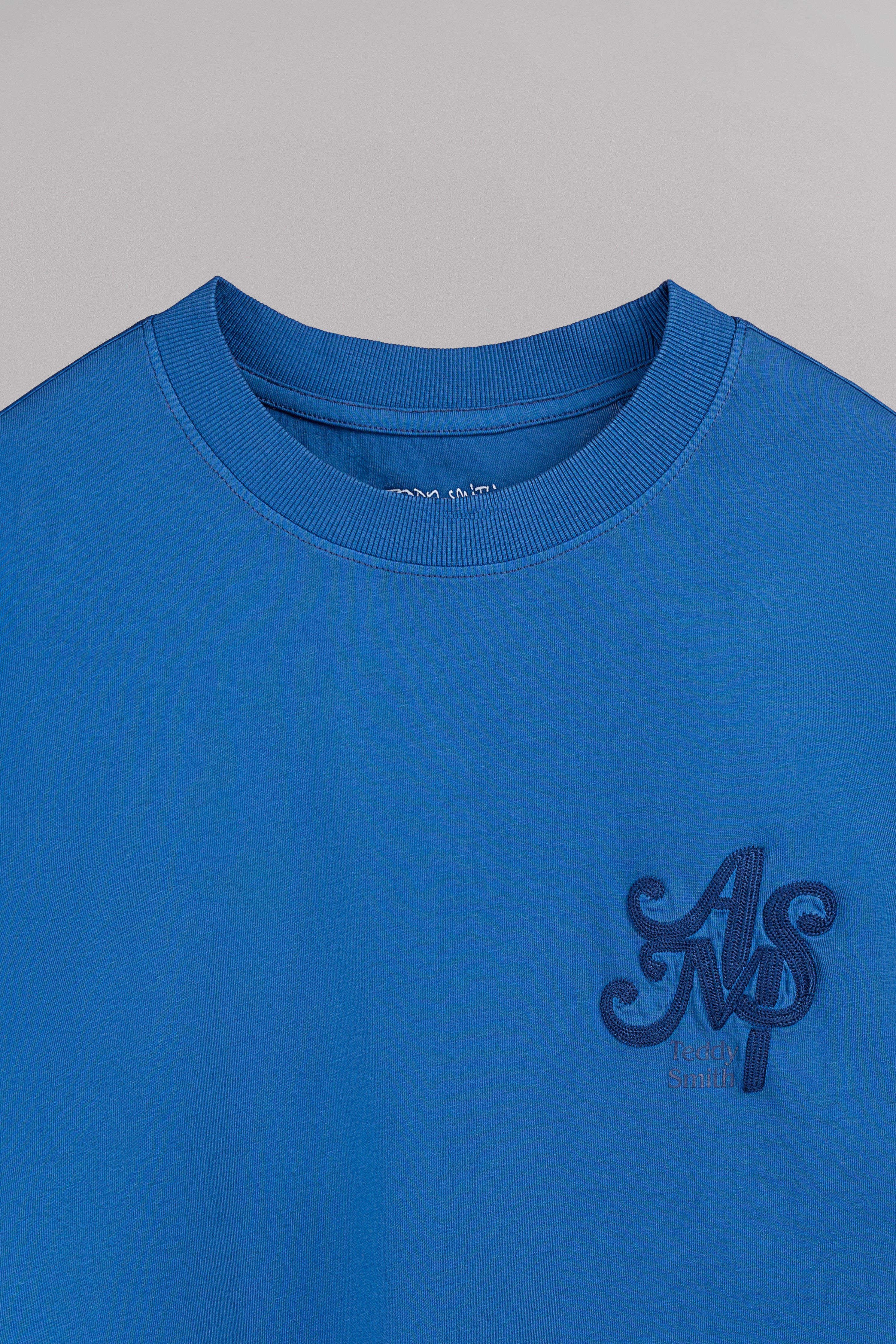 Teddy Smith T-Match MC t-shirt True Blue Monaco