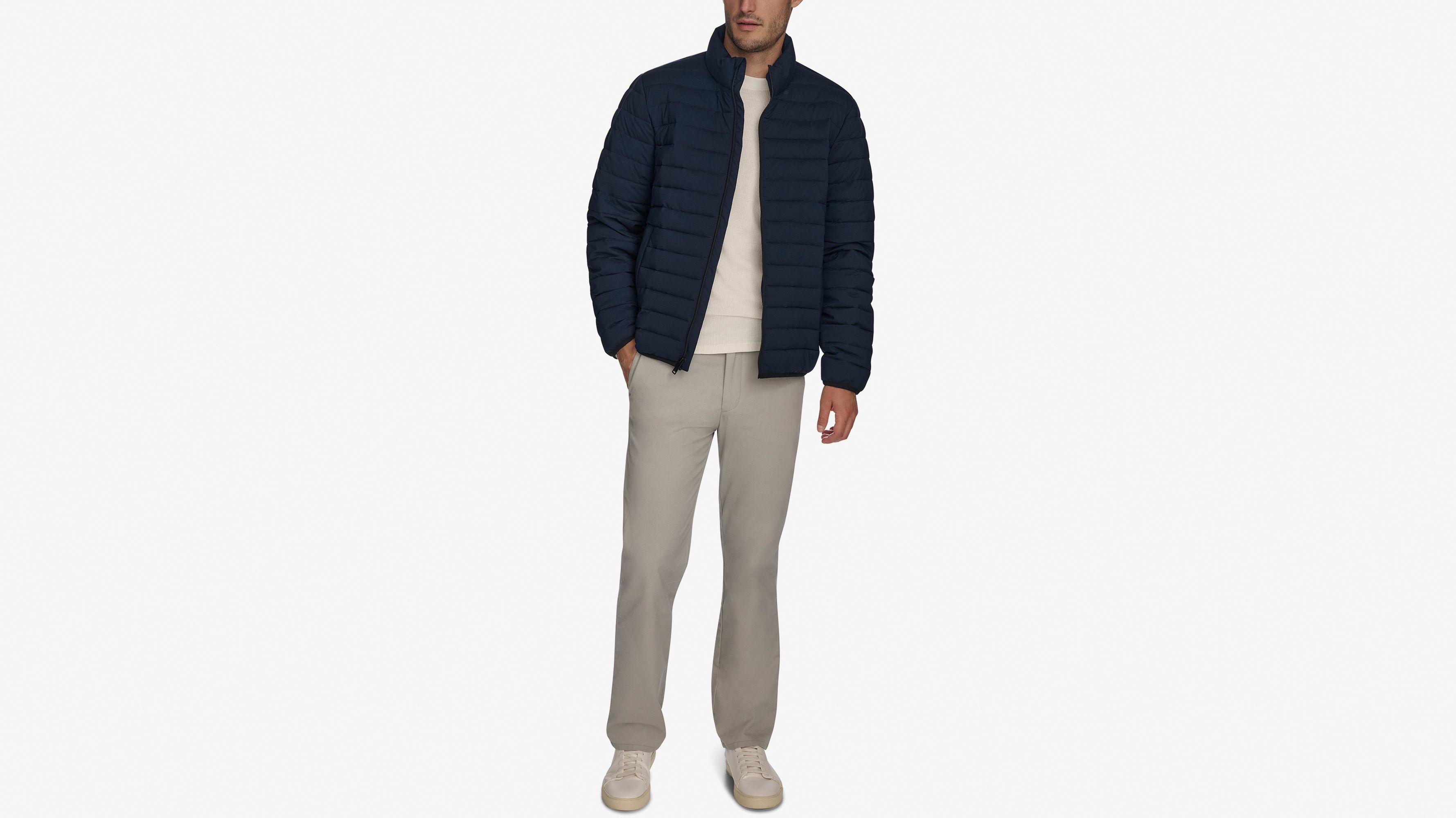 Dockers Packable veste légère bleu marine stretch