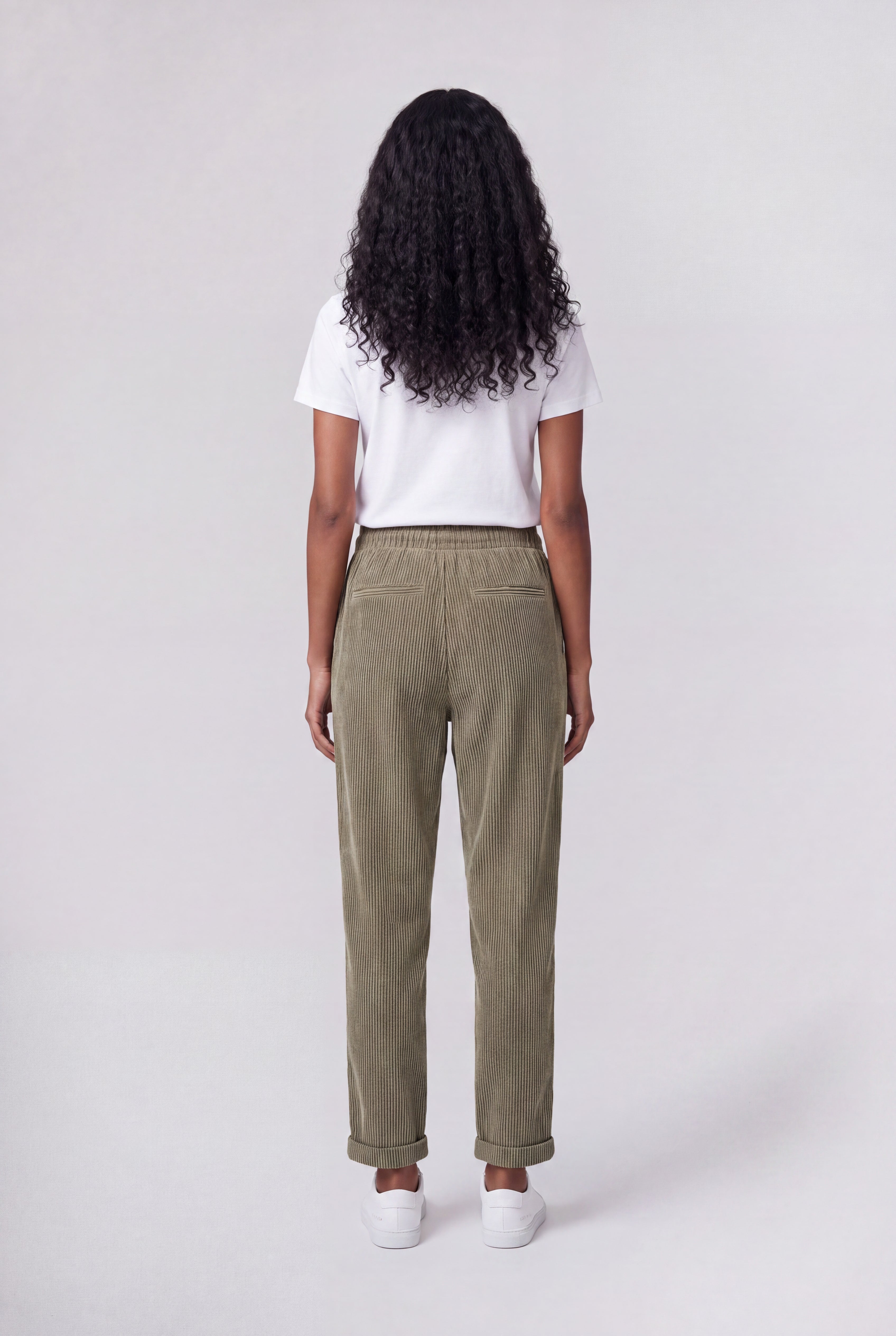 Teddy Smith Teddy Velours pantalon kaki bleach