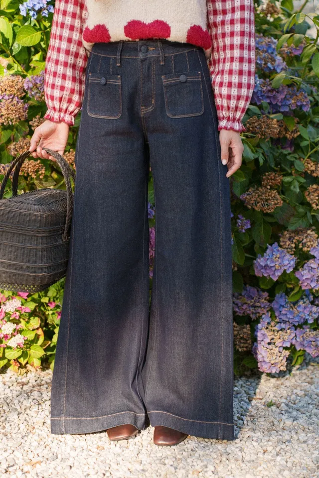 Maison Onado Axel jean wide leg brut workwear