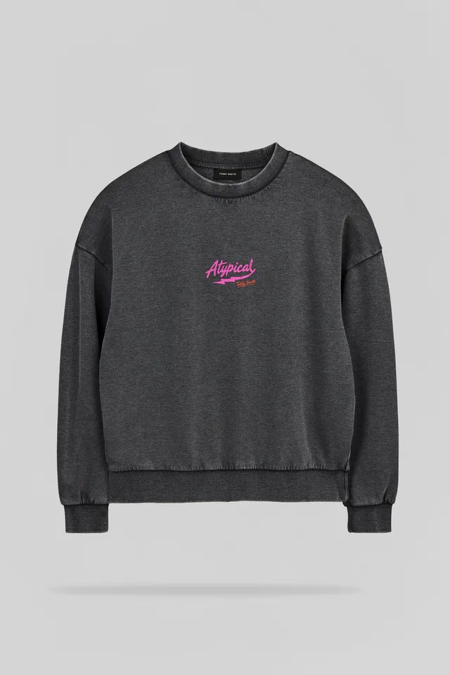 Teddy Smith S-Atypical RC Noir sweat femme noir ample