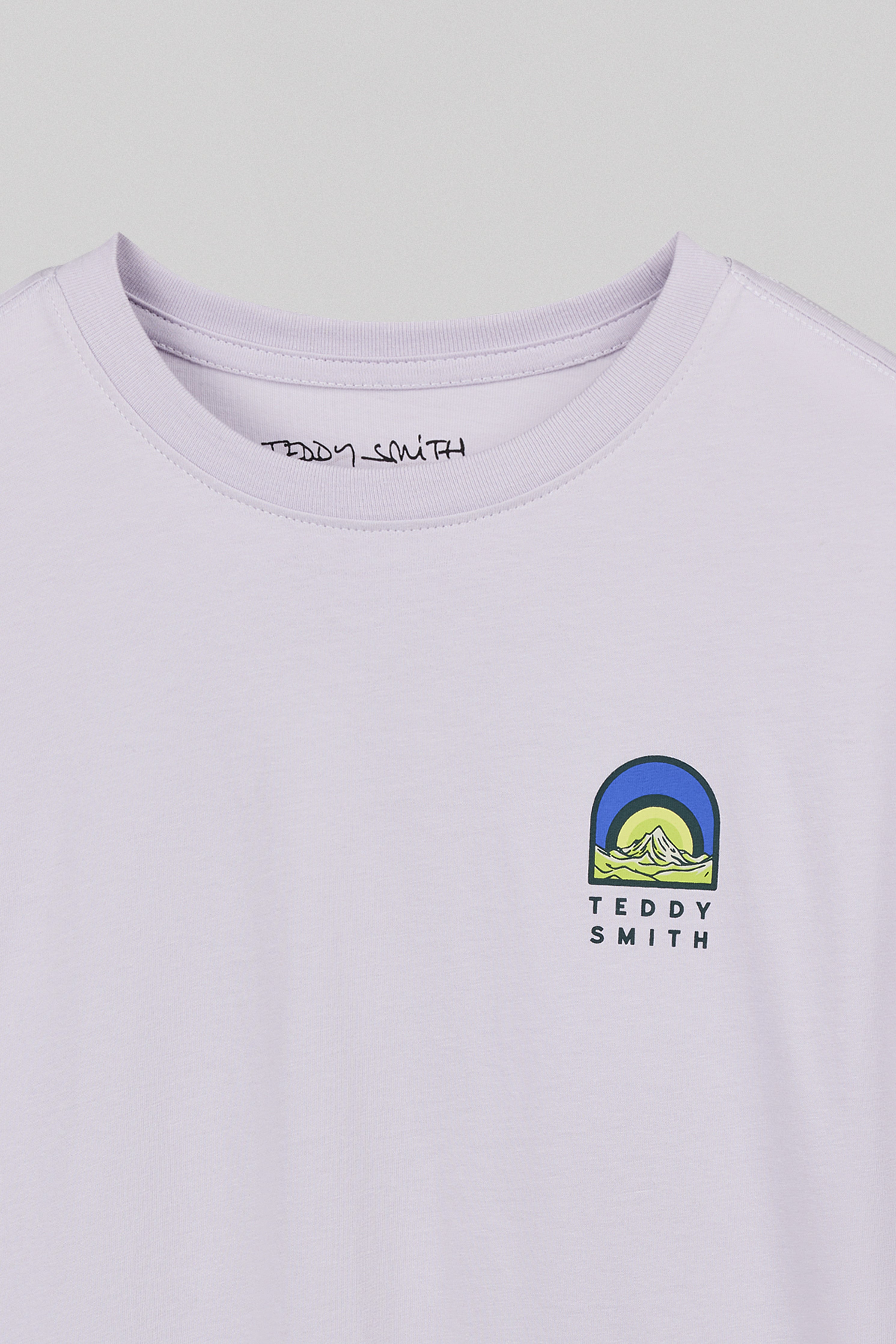 Teddy Smith T-Anik MC JR t-shirt garçon lavande coton