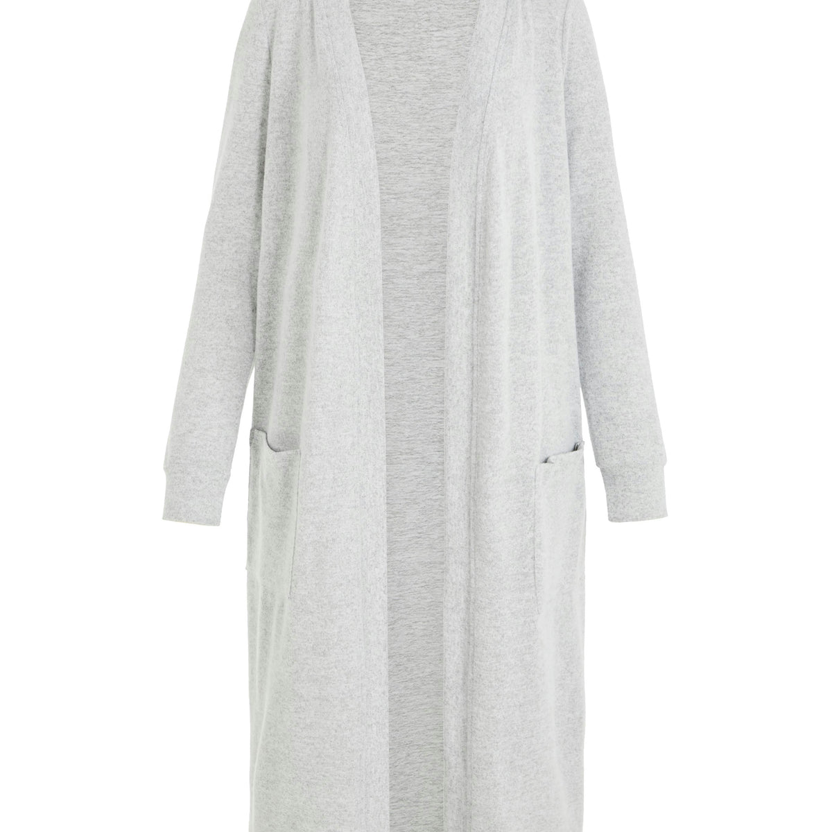 Noisy May gilet long ouvert doux à poches