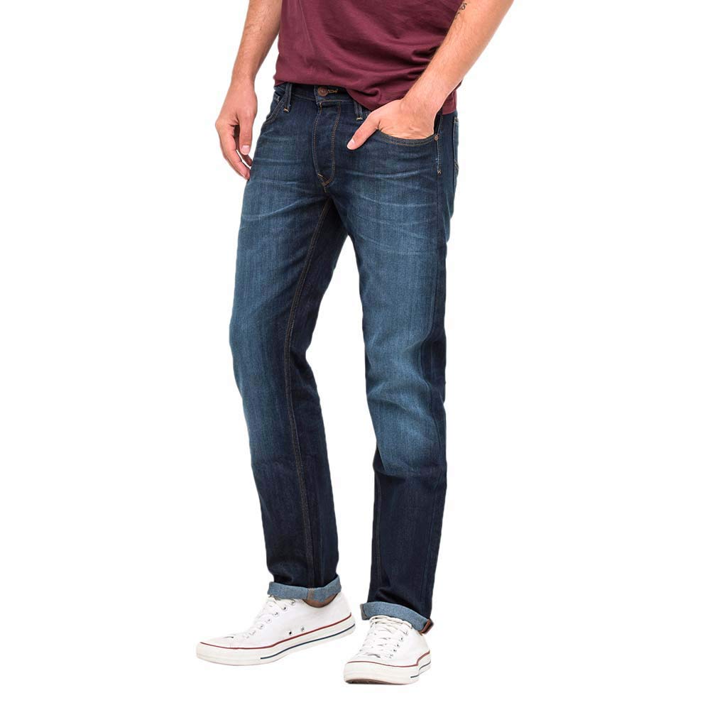 Lee Daren jean homme droit bleu denim stretch coton