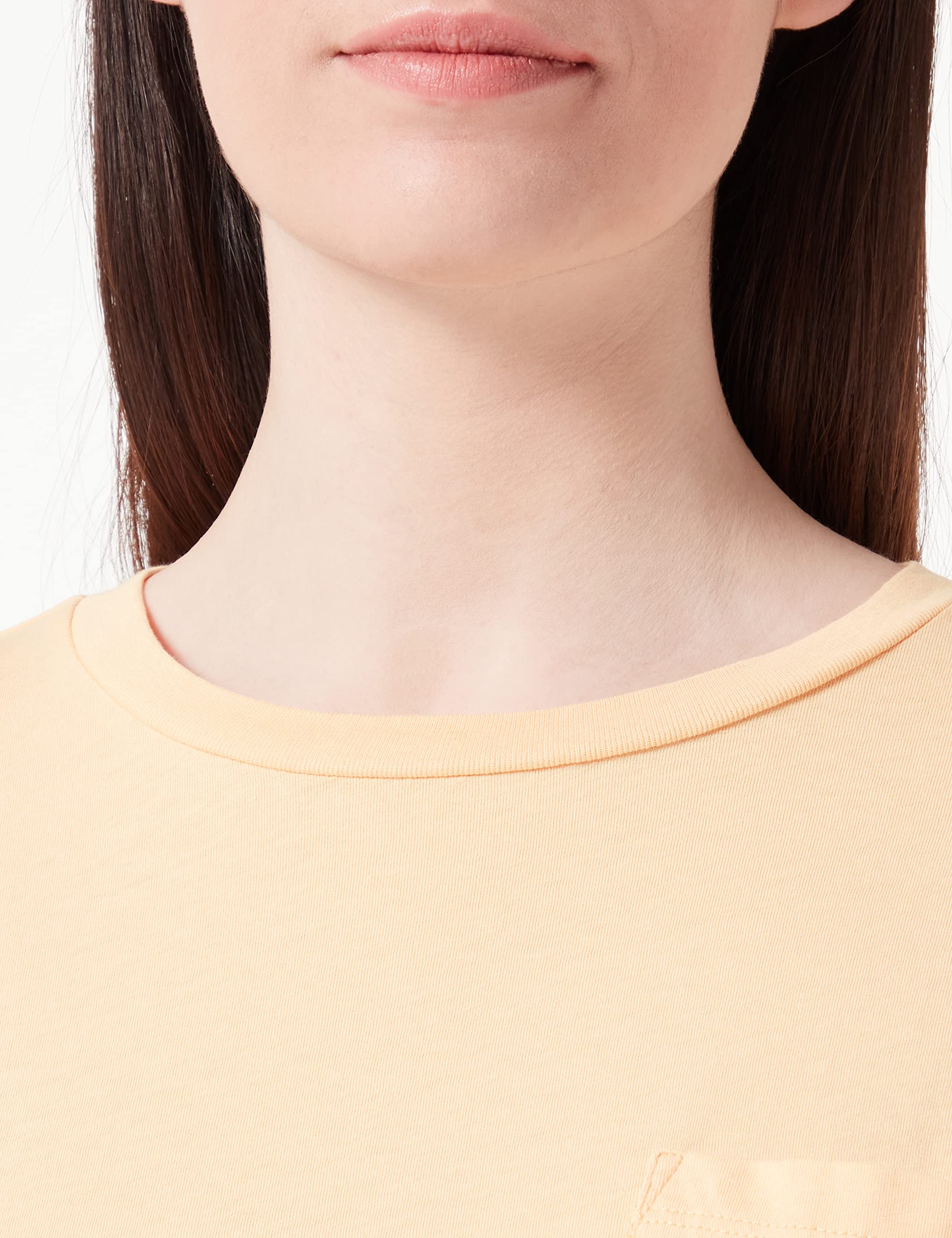 Lee Pocket Tee t-shirt femme S jaune doré coton