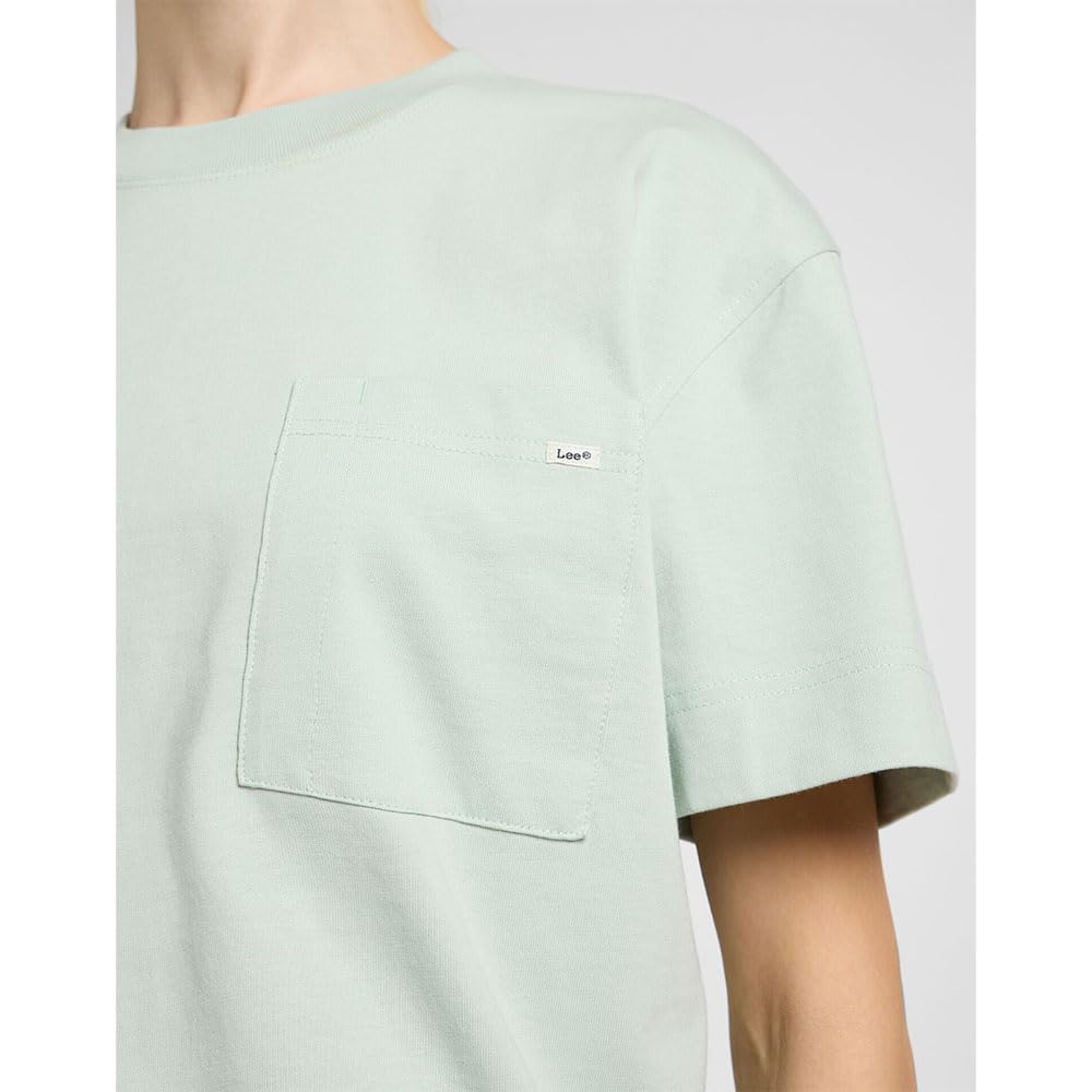 Lee Pocket Tee T-shirt Femme Mauve Douce Coupe Décontractée