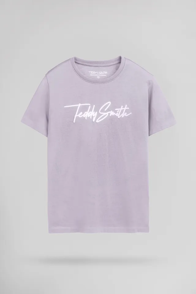Teddy Smith T-Evan MC Jr t-shirt garçon lavande coton
