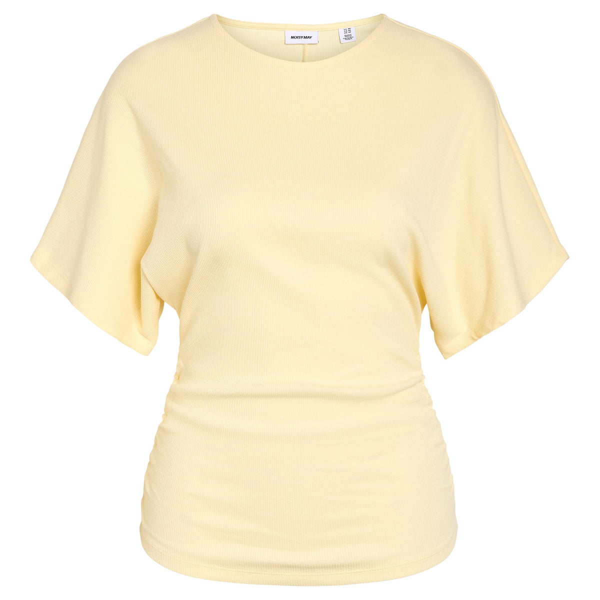 Noisy May Abbi t-shirt coton bio froncé manches courtes