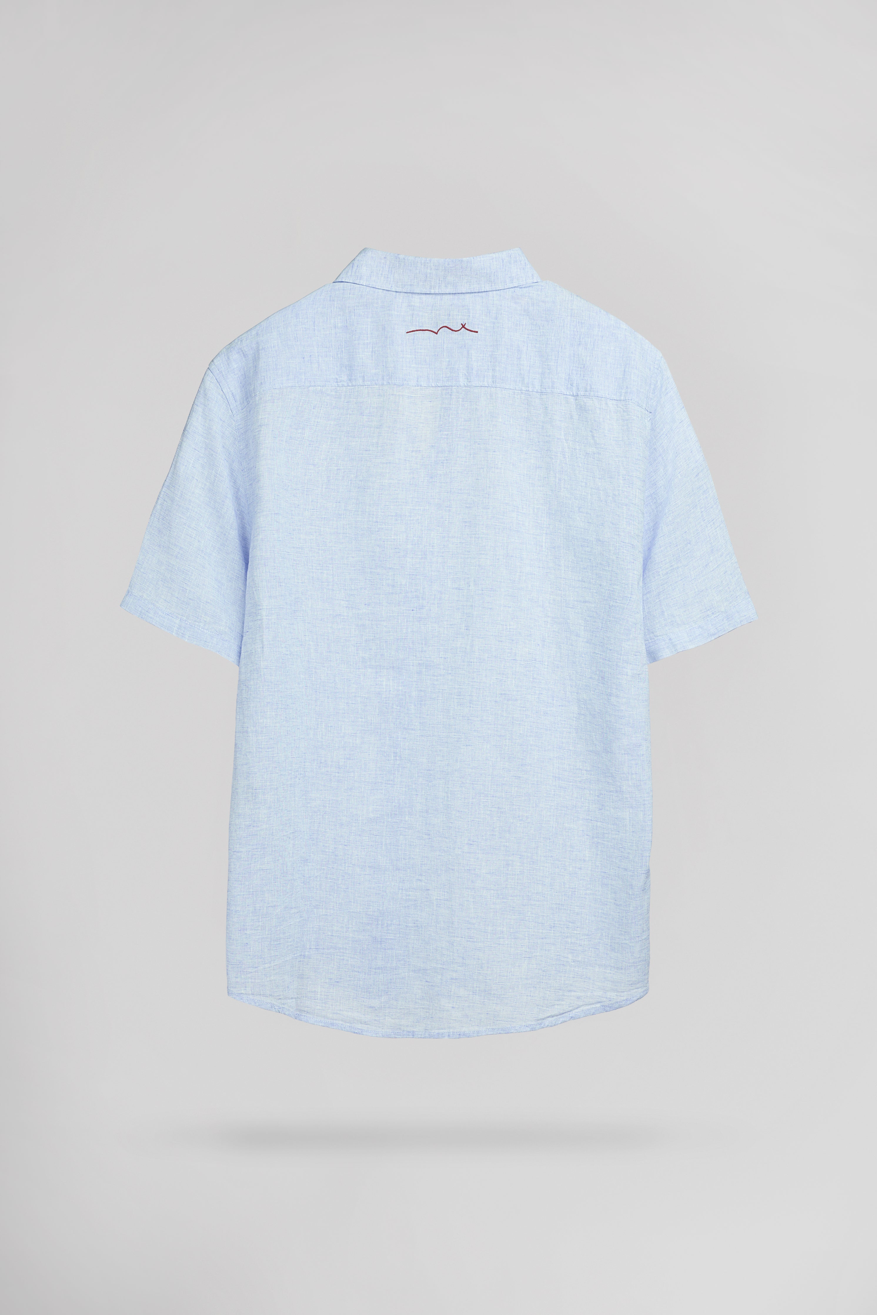 TEDDY SMITH C-PIETRO MC chemise bleu clair lin coton