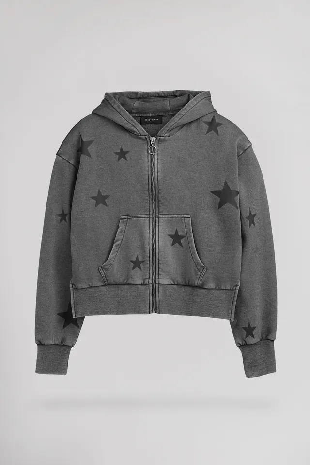 Teddy Smith G-Wahou JR gilet fille noir molleton étoile