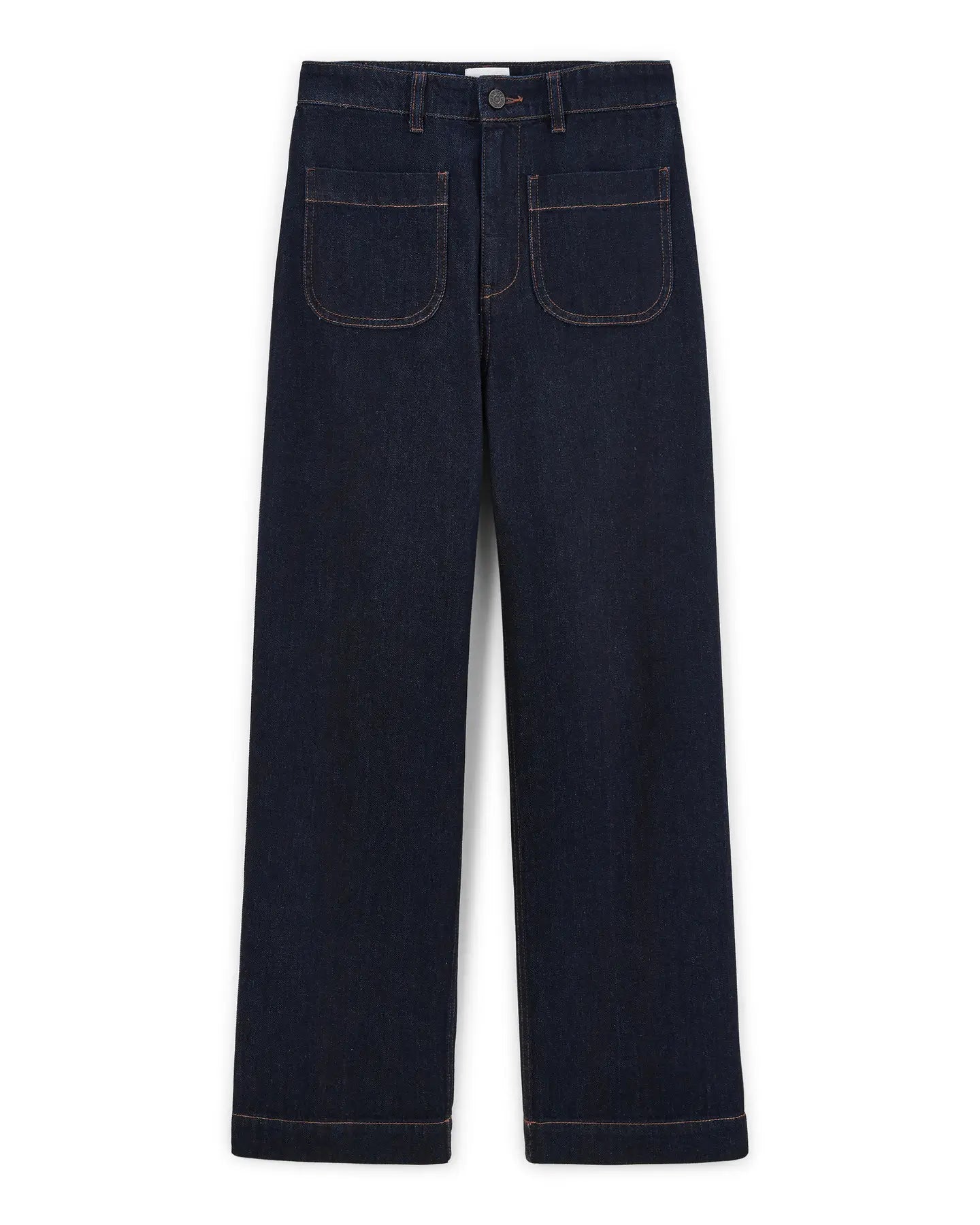 Labdip Samuel jean taille haute brut coton