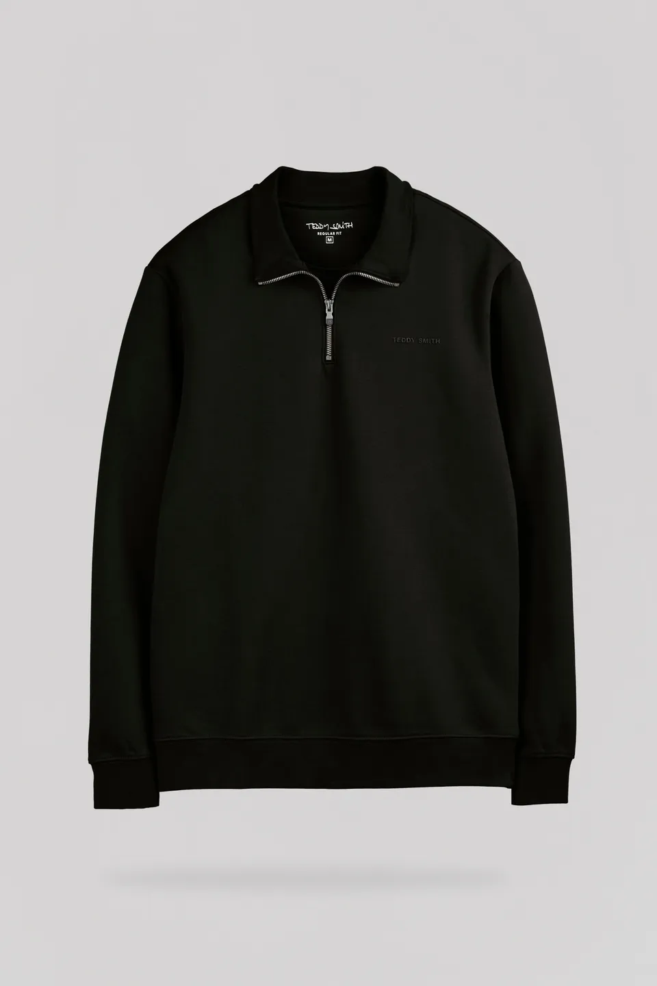 Teddy Smith S-Loan sweat col camionneur noir coton