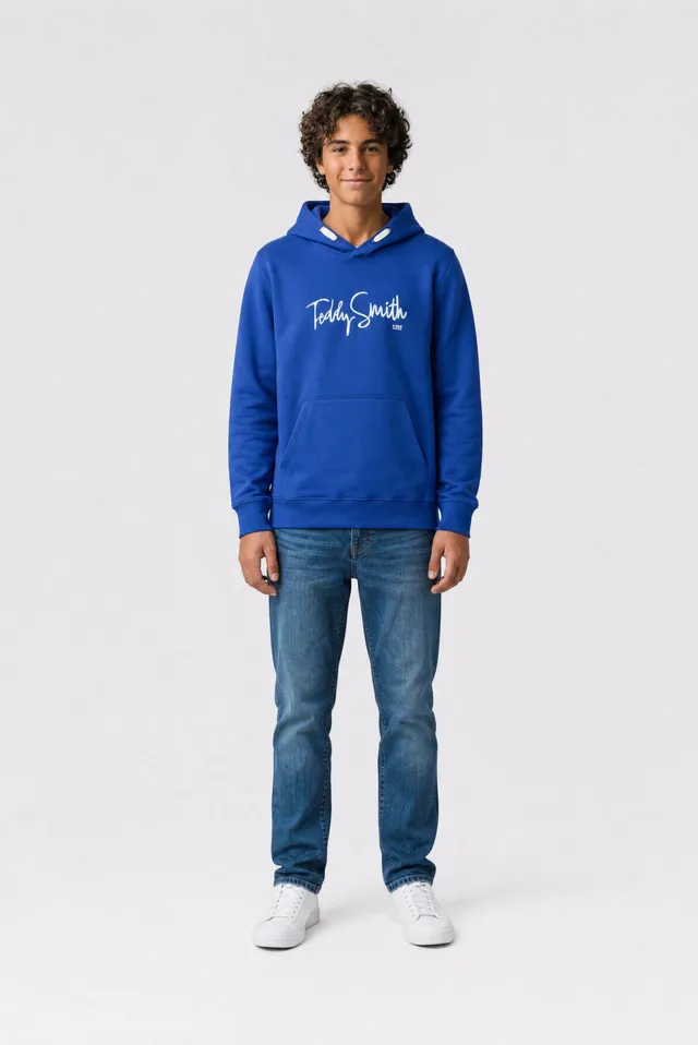 Teddy Smith S-Evry Hoody Jr sweat bleu peps garçon