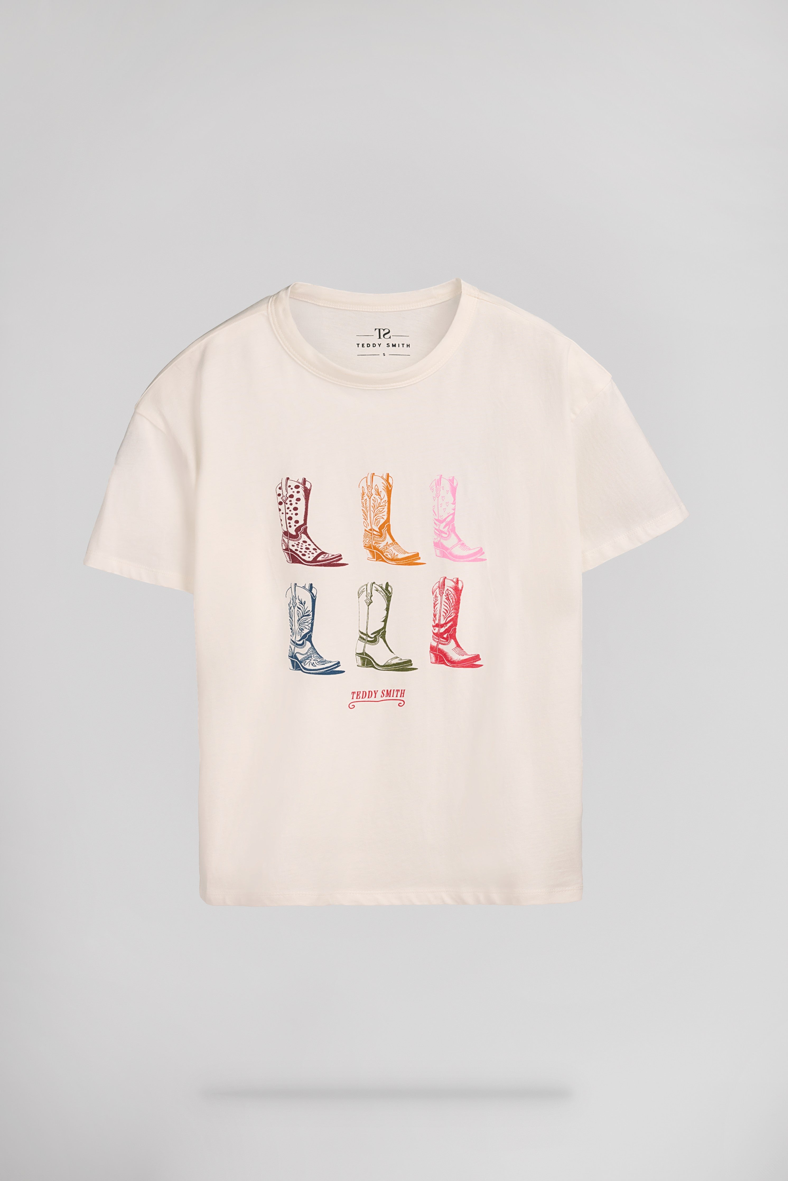 Teddy Smith T-Leya MC t-shirt oversize blanc femme