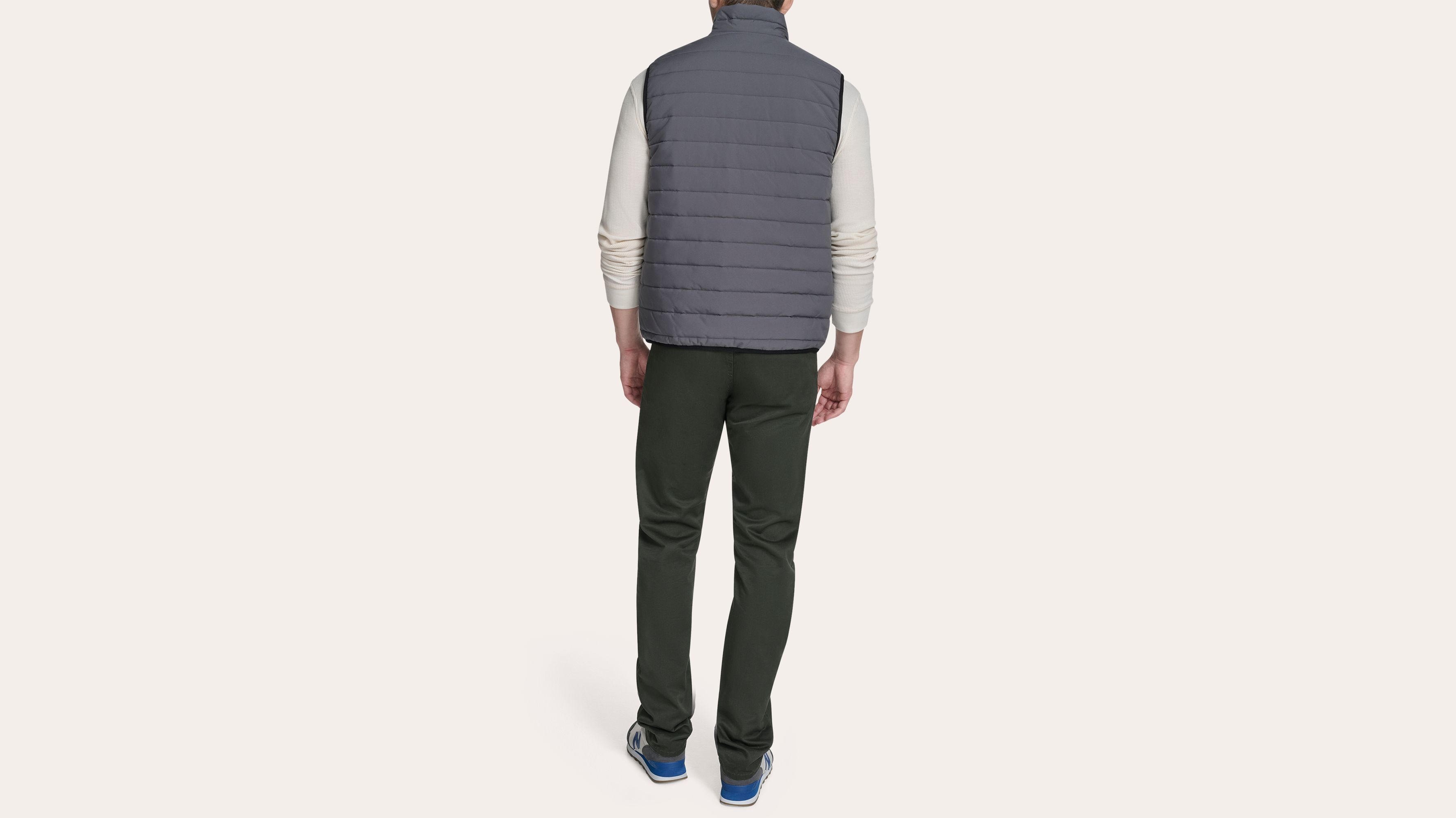 Dockers Reversible gilet doudoune réversible gris homme