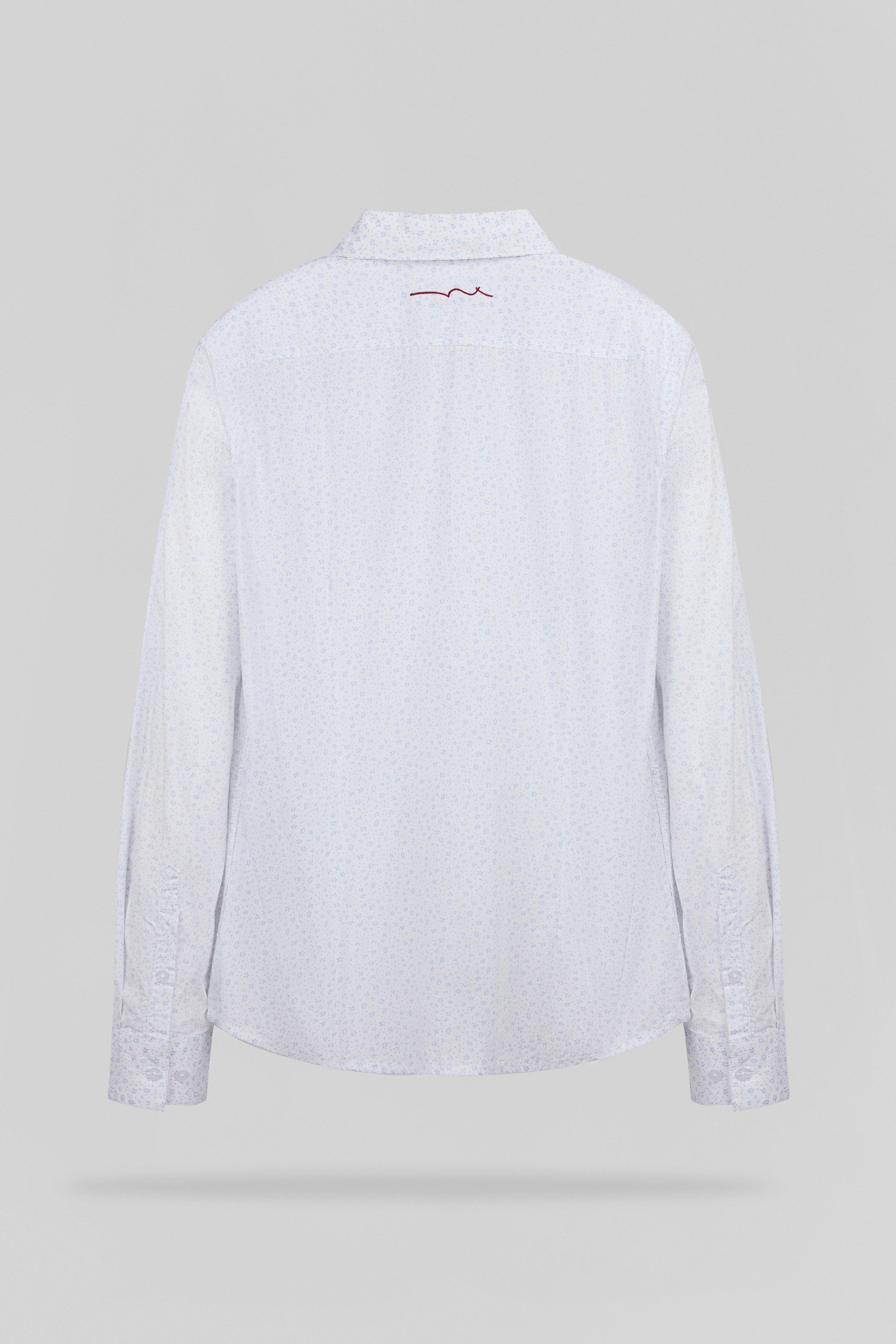 Teddy Smith Carton ML Chemise homme cintrée blanc imprimé