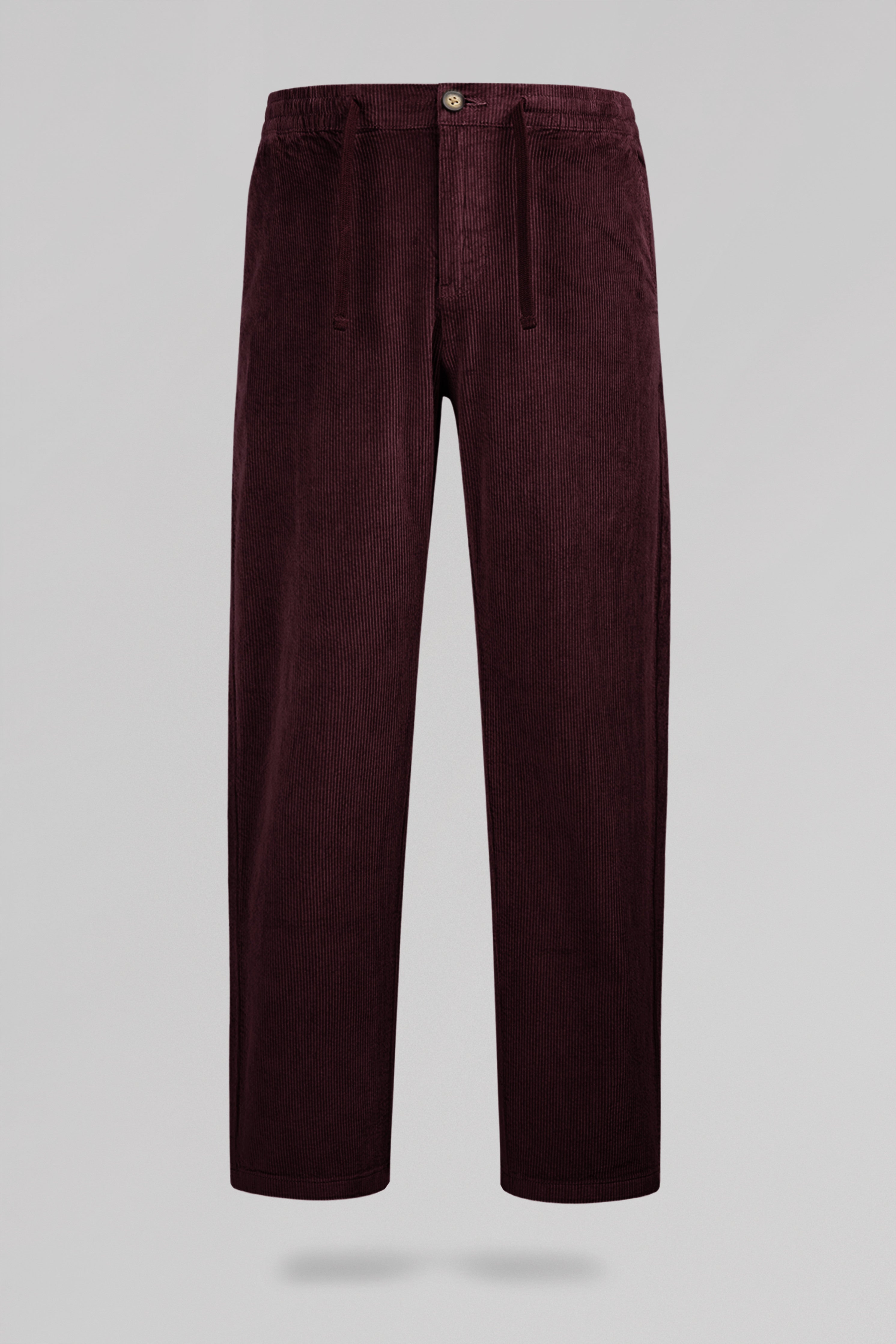Teddy Smith Pywan 20 pantalon velours bordeaux foncé