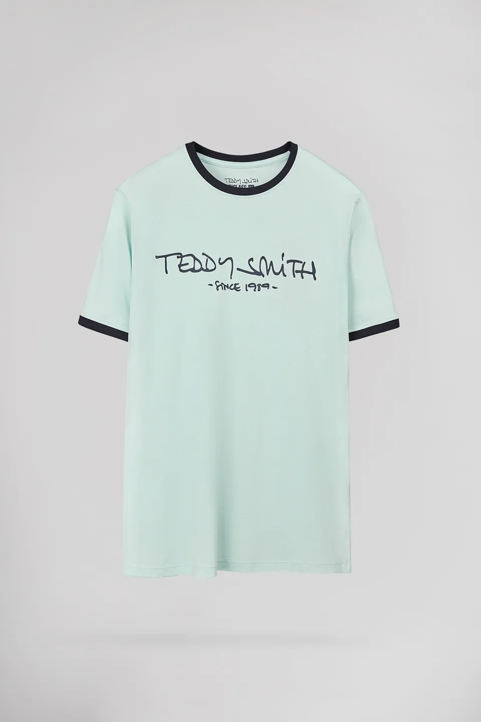 Teddy Smith Ticlass MC t-shirt bleu menthol coton