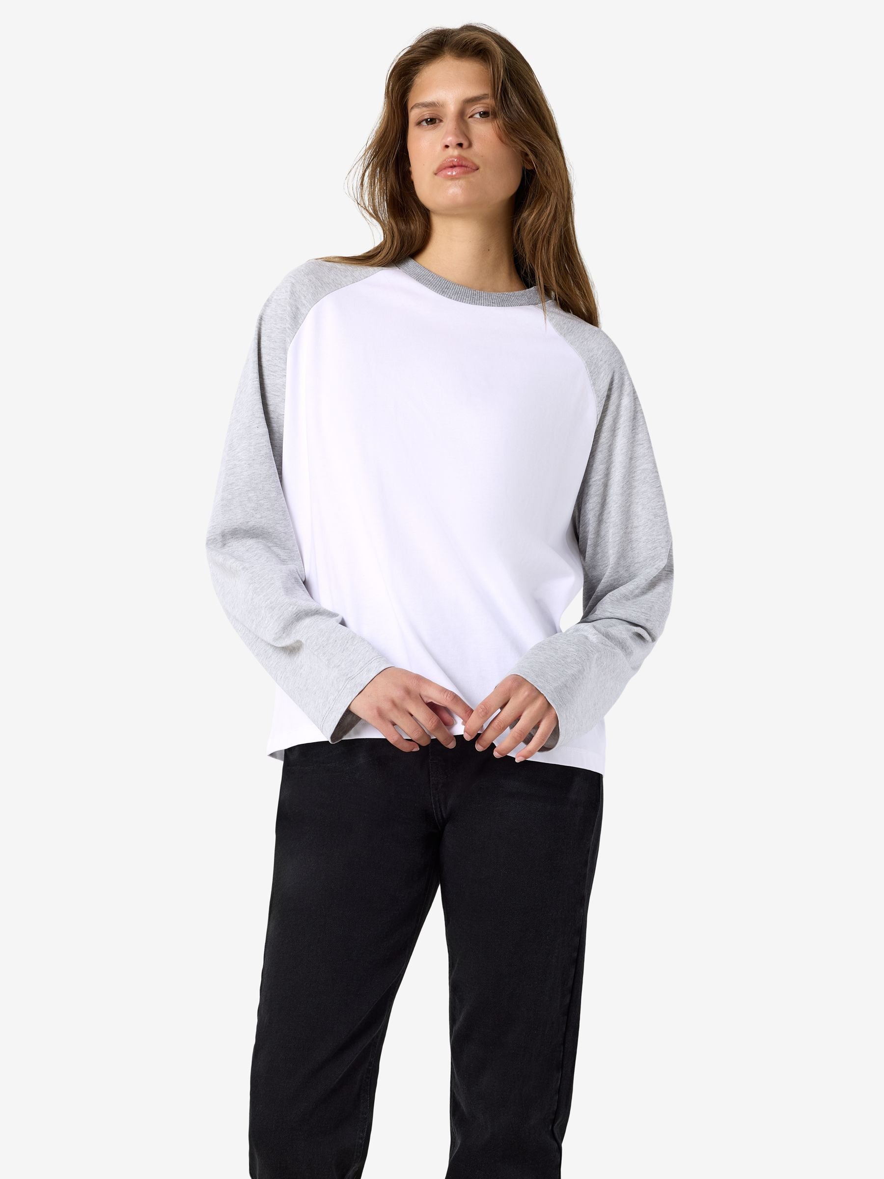 Noisy May top manches longues col rond colorblock
