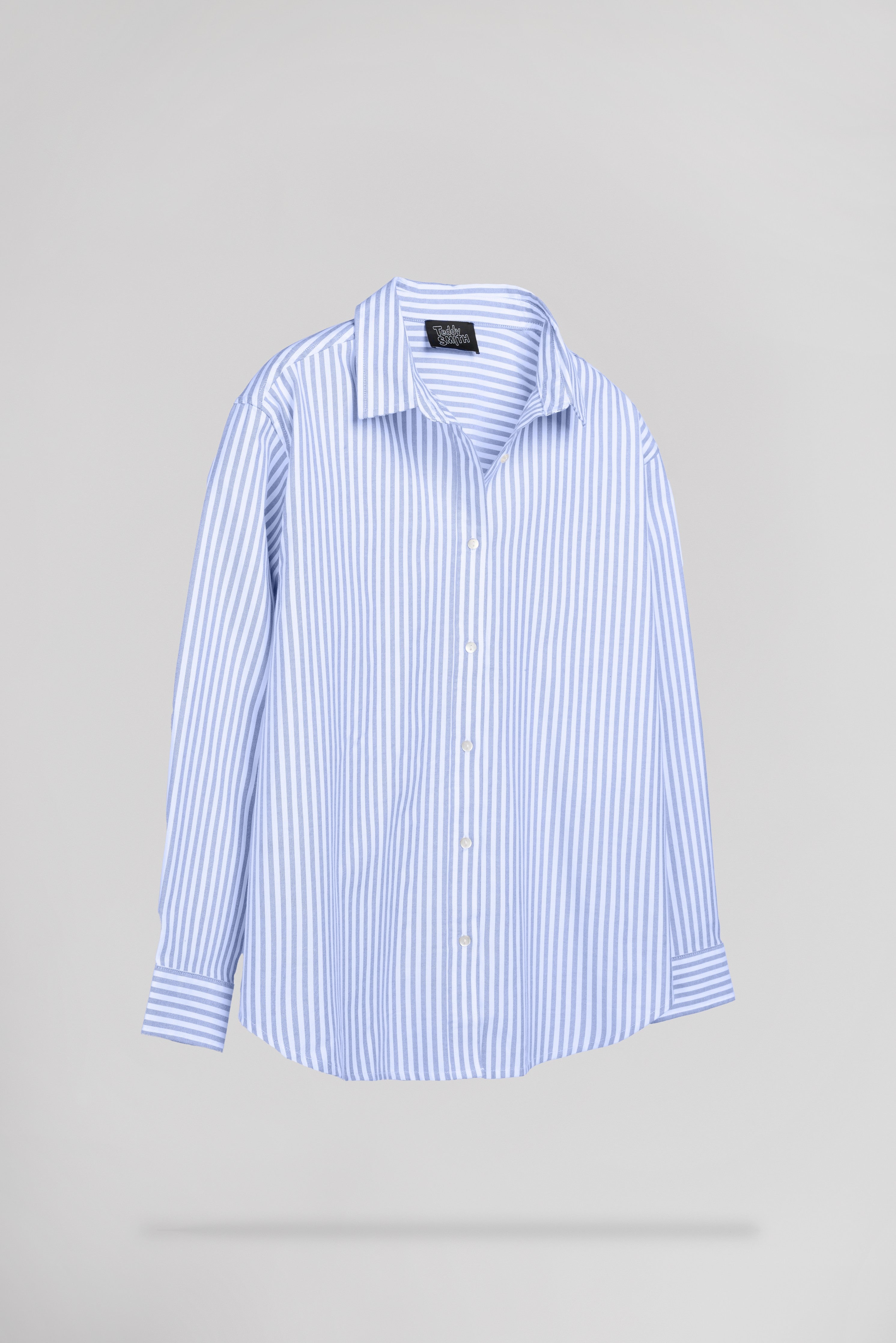 Teddy Smith C-Line ML Lunar chemise oversize bleu rayé