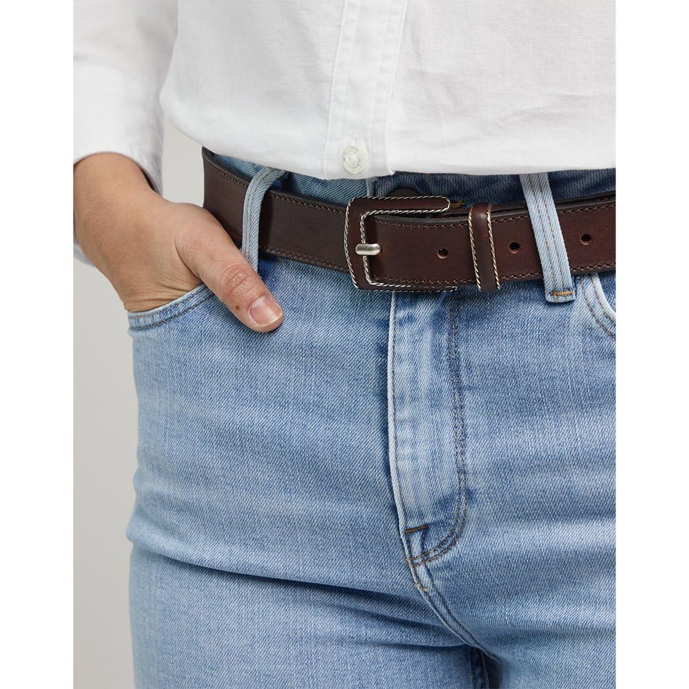 Lee Buckle Belt ceinture femme marron foncé cuir