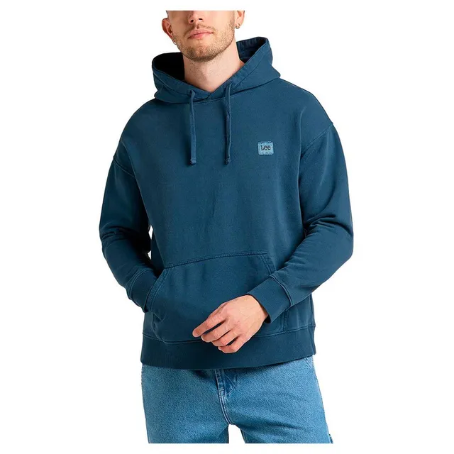 Lee Core Loose sweat capuche homme marine coton