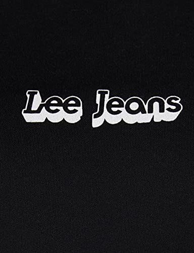 Lee Hoodie sweat à capuche femme noir manches longues
