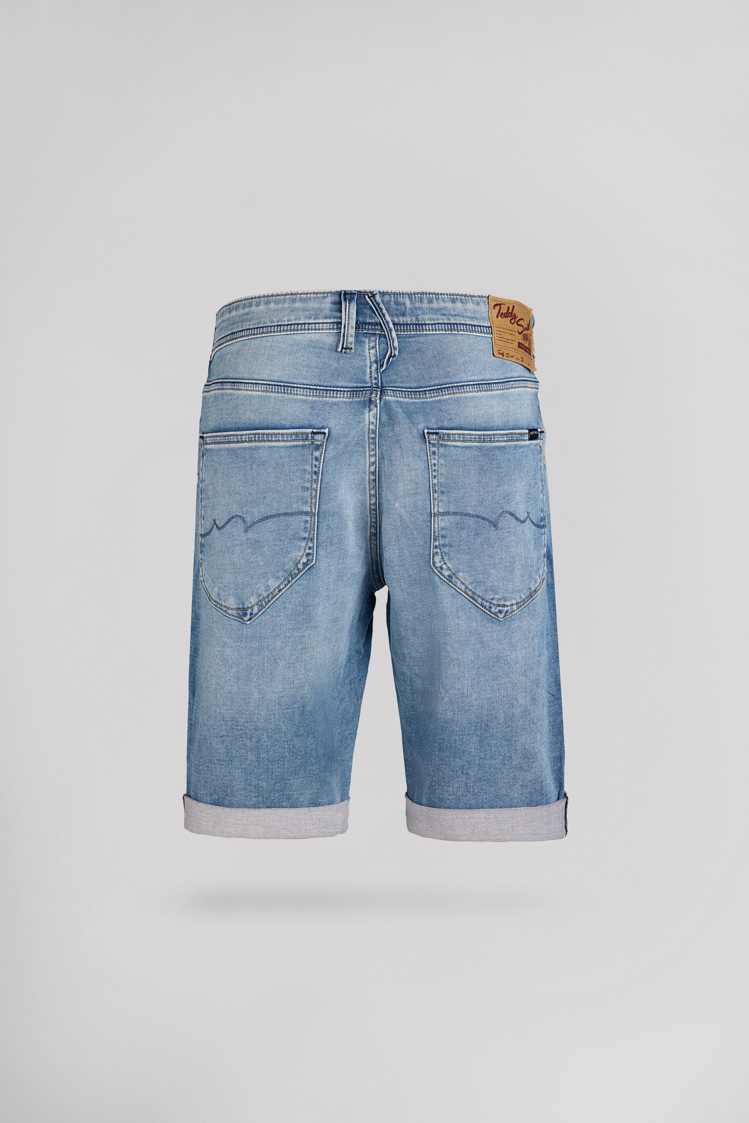Teddy Smith Scotty 3 bermuda indigo clair sweat denim