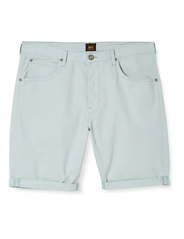 Lee 5 Pocket short jean Washed Lilac 28 coupe droite