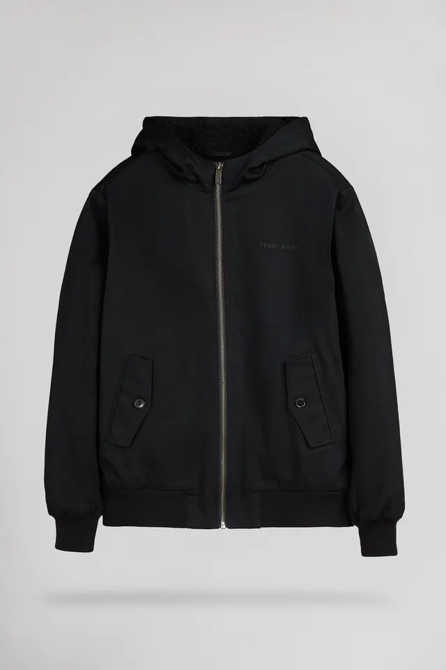 Teddy Smith B-Sanson Hood Jr blouson noir mi-saison