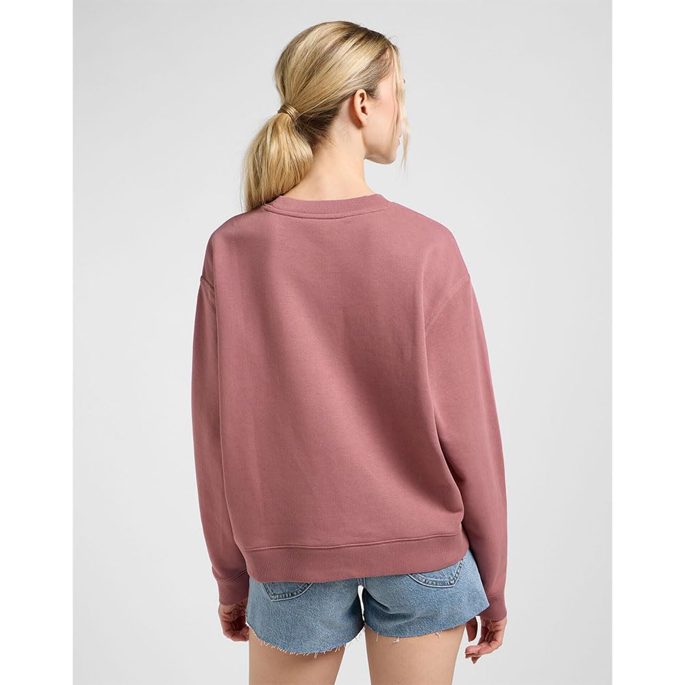 Lee Raglan Crew SWS sweat femme marron luxueux polaire