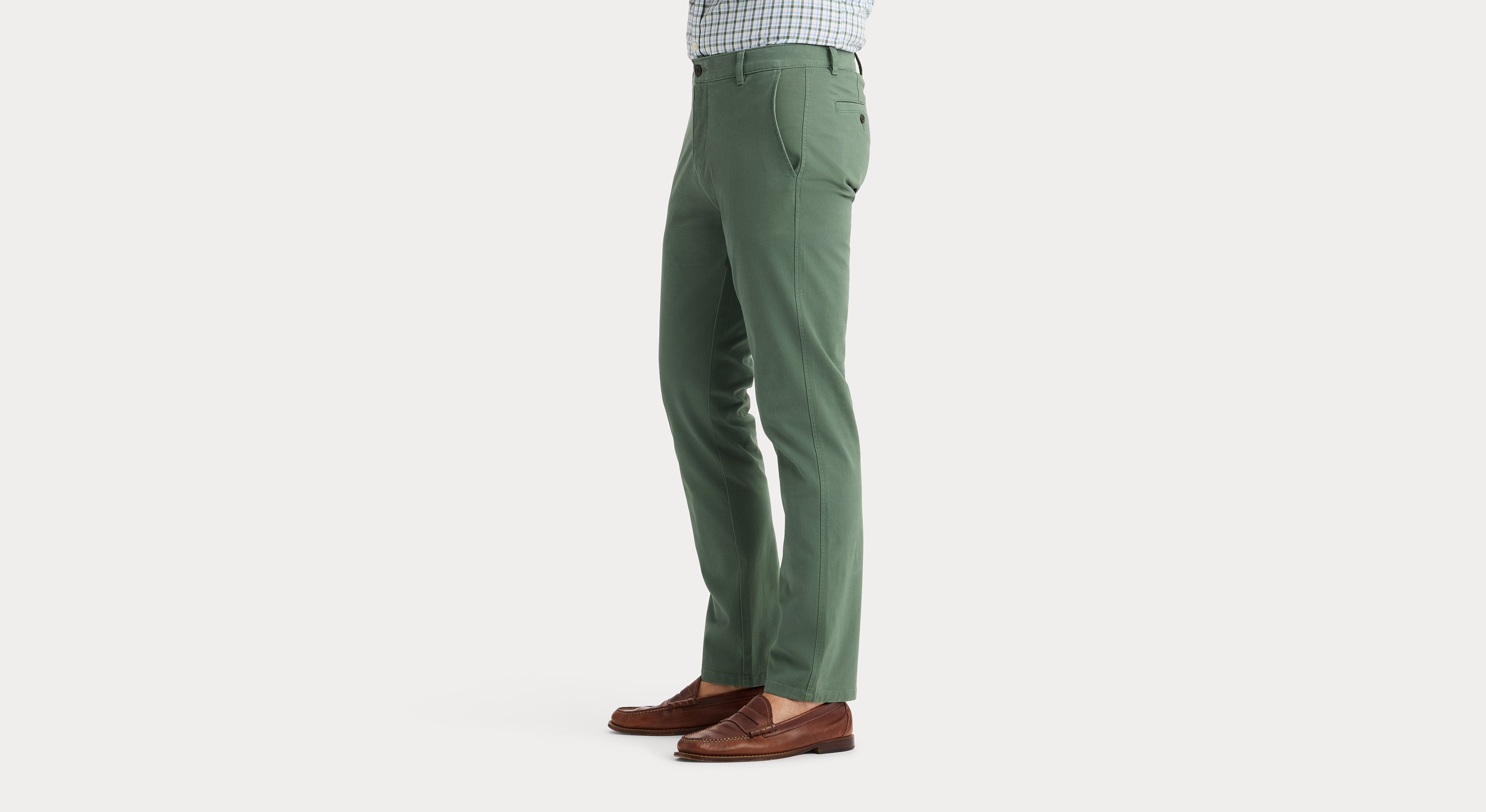 Dockers Ultimate Slim Fit chino vert Duck stretch