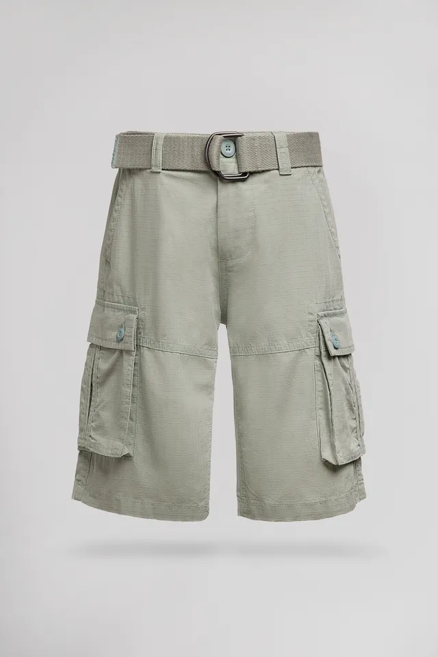 Teddy Smith S-Moon Cargo SH JR short garçon iceberg green coton