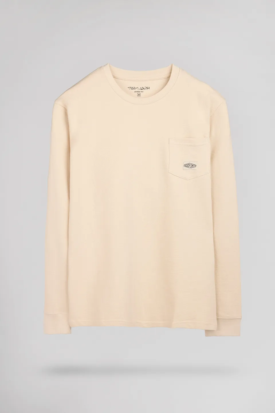 Teddy Smith T-Jameson ML t-shirt manches longues crème
