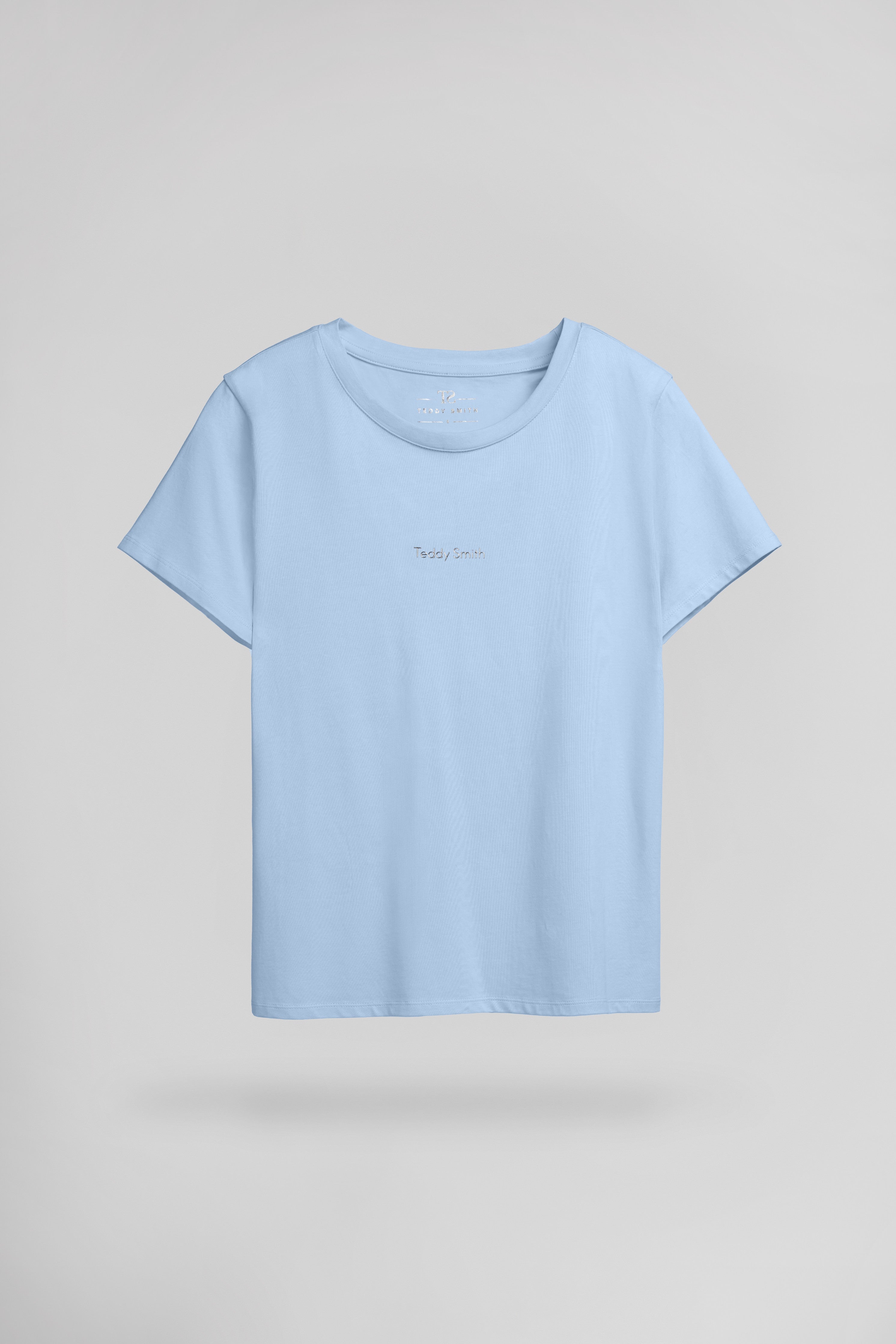 Teddy Smith T-Ribelle MC t-shirt bleu ciel femme stretch