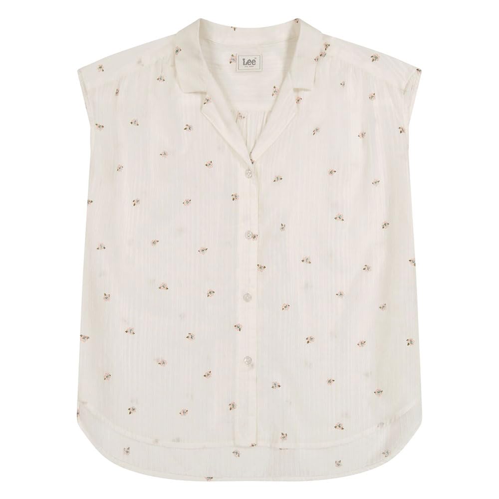 Lee Cap Sleeve Shirt chemise femme floral manches cape