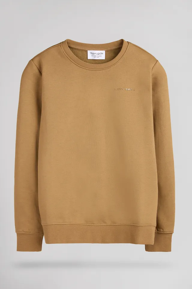 TEDDY SMITH S-NARK RC JR sweat noisette garçon