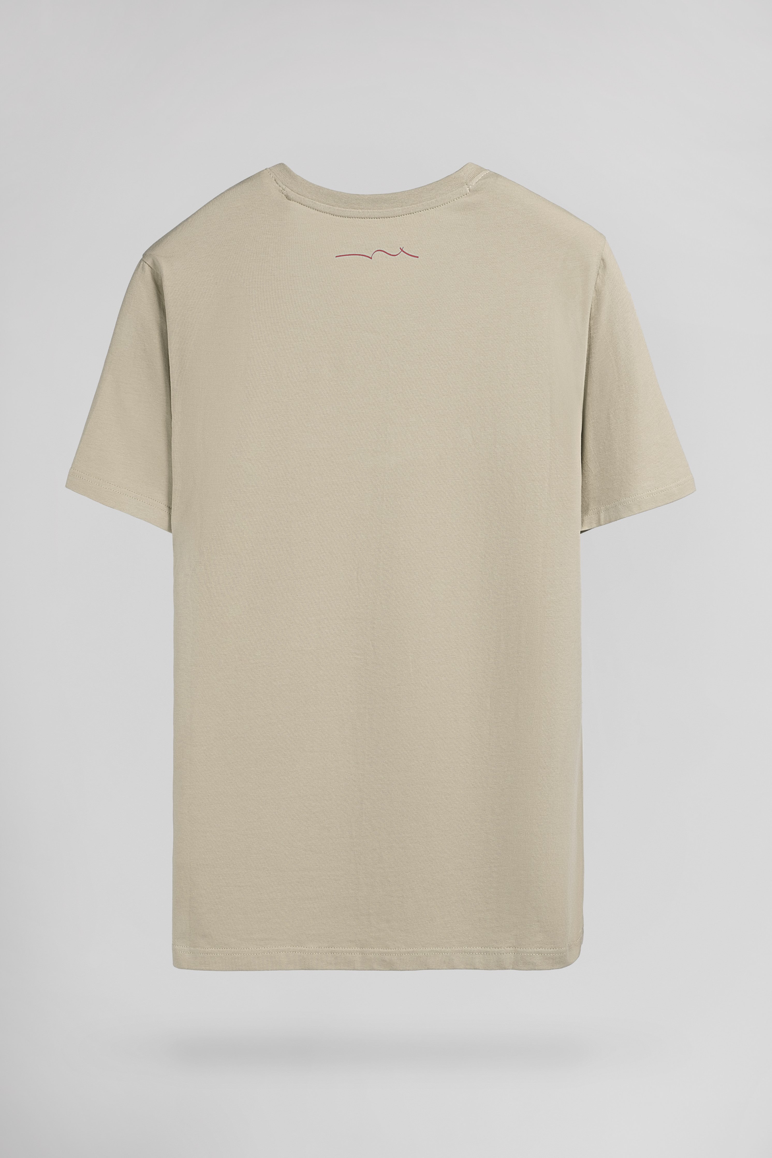 Teddy Smith Tawax 2 MC t-shirt col V soft grège coton