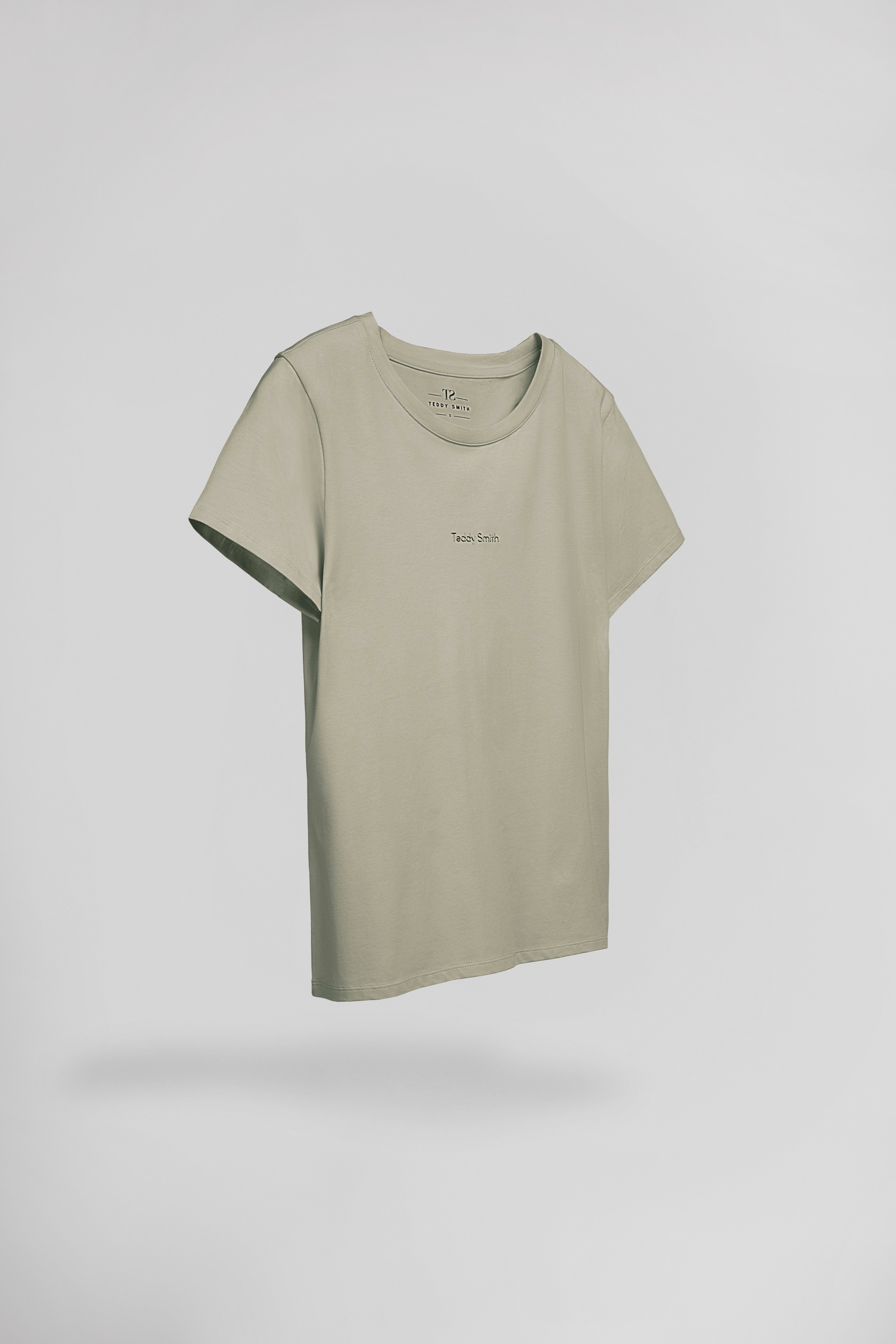 Teddy Smith T-Ribelle MC t-shirt kaki stretch femme